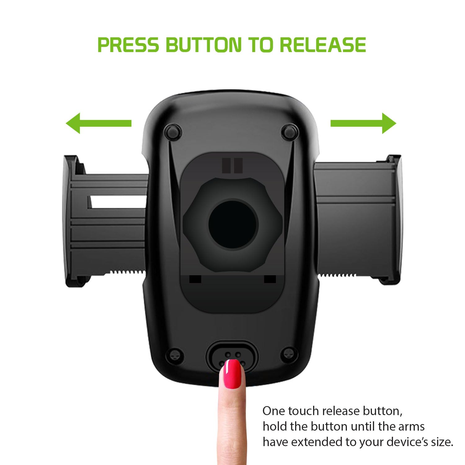 Cellet Universal CD Slot Phone Mount - 360° Rotating Car Phone Holder with Secure CD Slot Base & One-Touch Release for iPhone, Samsung, Google Pixel - Perfect for GPS Navigation, Hands-Free Calling & Road Trips