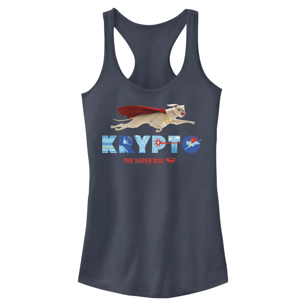 DC Comics Super Pets Krypto Tank Top for Women - Gym & Casual Wear