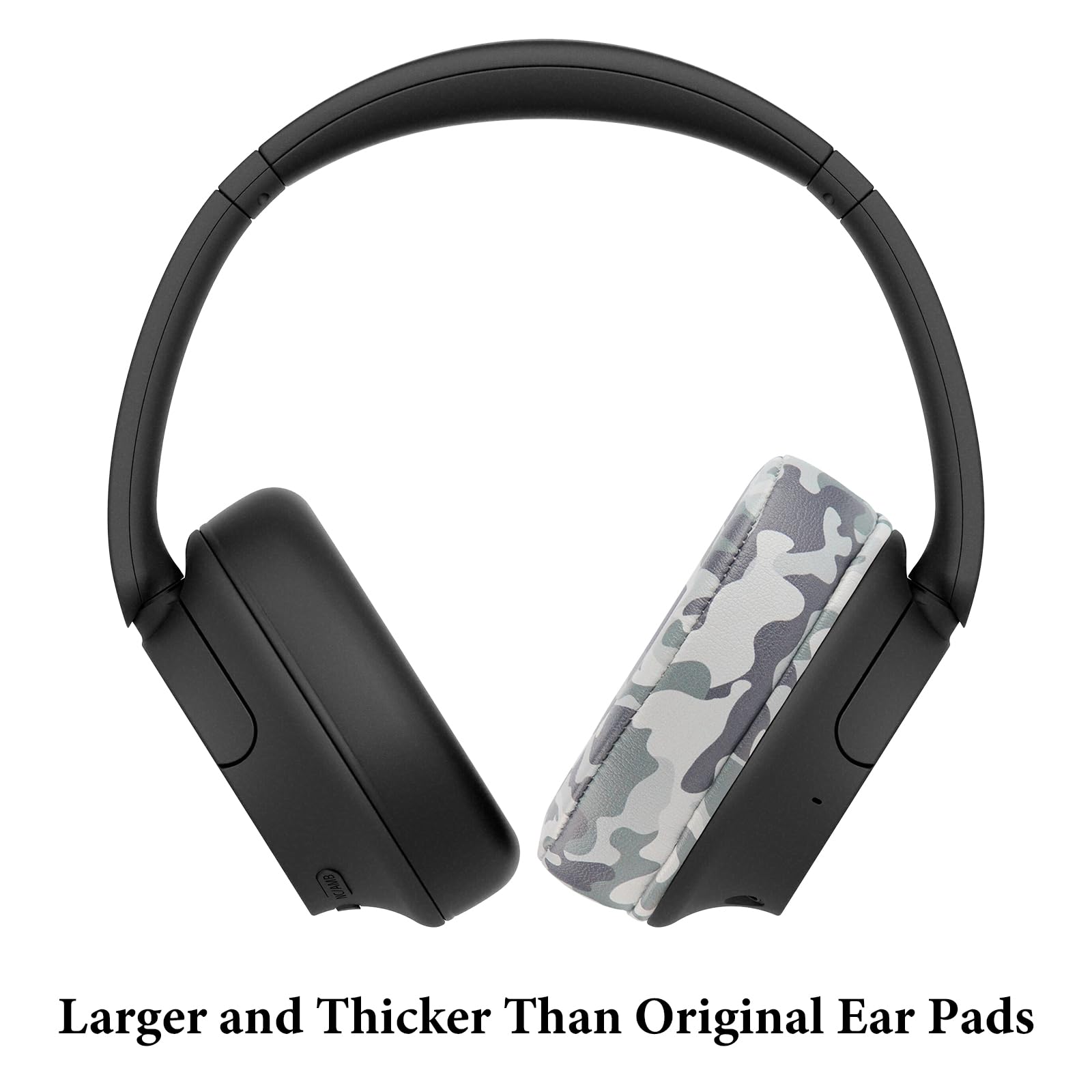 Geekria QuickFit Replacement Ear Pads for Sony WH-CH700N, WH-CH710N, WH-CH720N Headphones - Premium Noise Isolation Ear Cushions, Comfortable Memory Foam Earpads, Durable Headset Ear Cups Cover Repair Parts (Camo Pattern) - Perfect for Gaming, Travel & Office Use