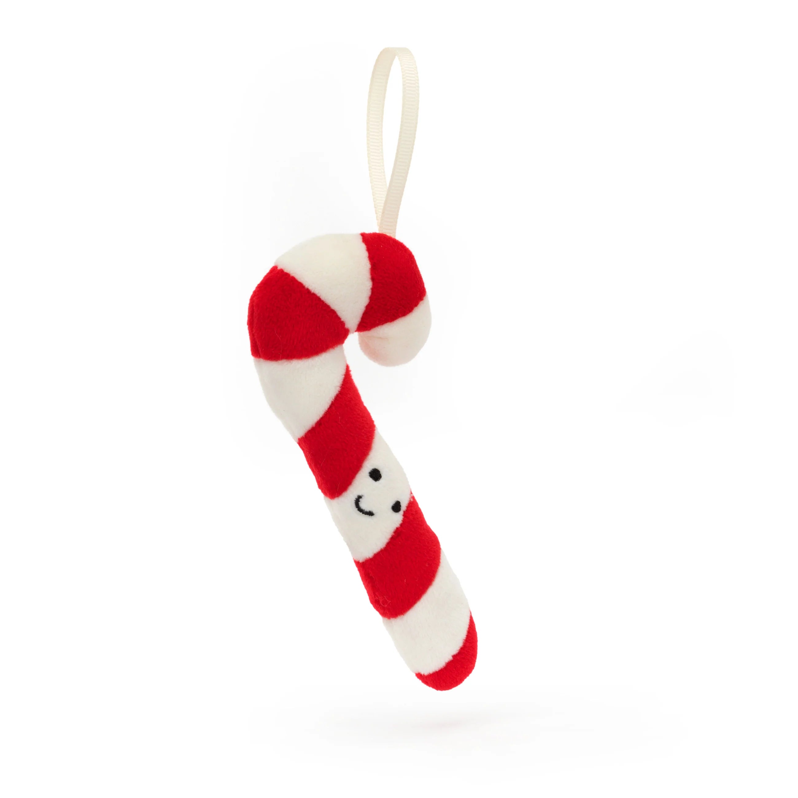 Jellycat Festive Folly Candy Cane Plush Toy - Soft & Cuddly Christmas Stuffed Animal for Kids & Adults - Perfect Holiday Gift & Home Decor