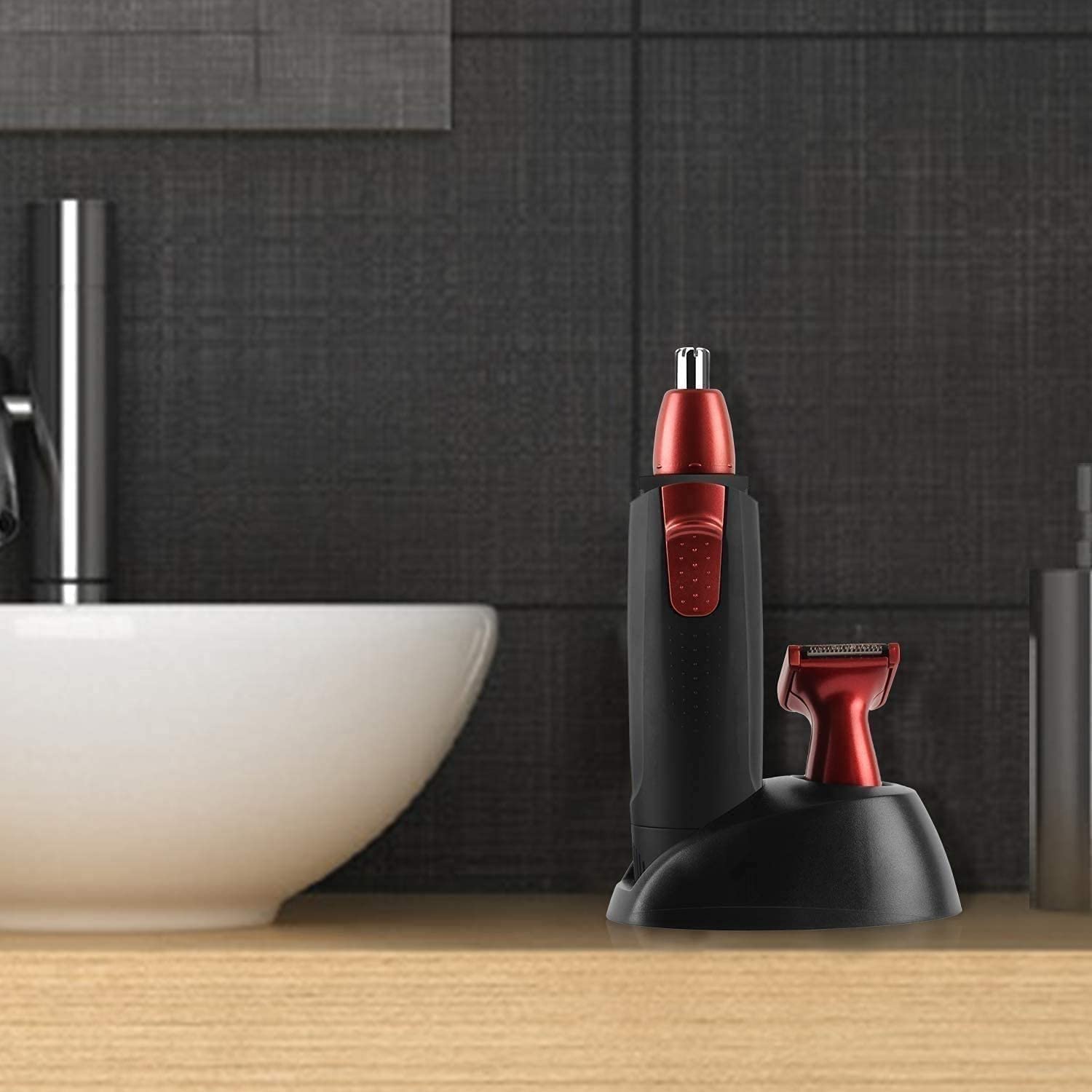 Premium Nose & Ear Hair Trimmer for Men & Women - Stainless Steel Dual Edge Blades, Waterproof & Rechargeable - Perfect Grooming Kit for Travel, Home Use & Gift for Dad/Boyfriend