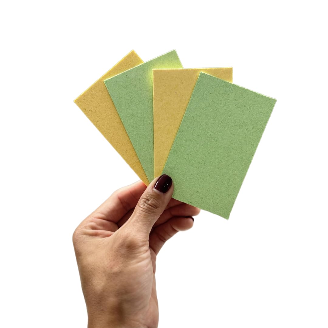 12-Pack Natural Cellulose Sponges for Kitchen & Bathroom Cleaning - Compressed Pop-Up Sponges Bulk (Green & Yellow) - Perfect for Dishes, Countertops, Sinks, and Household Cleaning Tasks