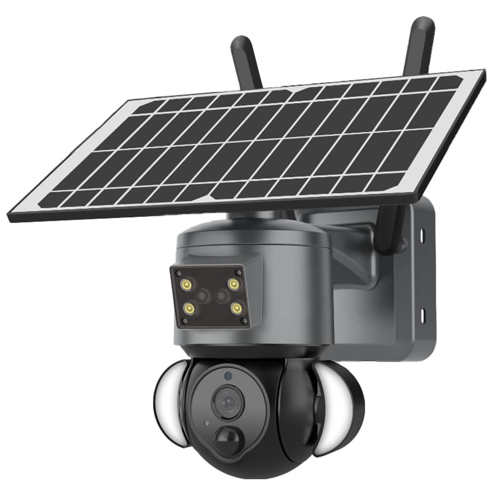 3MP Solar Security Camera Outdoor - HD Waterproof Surveillance Cam with Night Vision, Motion Detection - Ideal for Home, Yard, and Business Security Monitoring