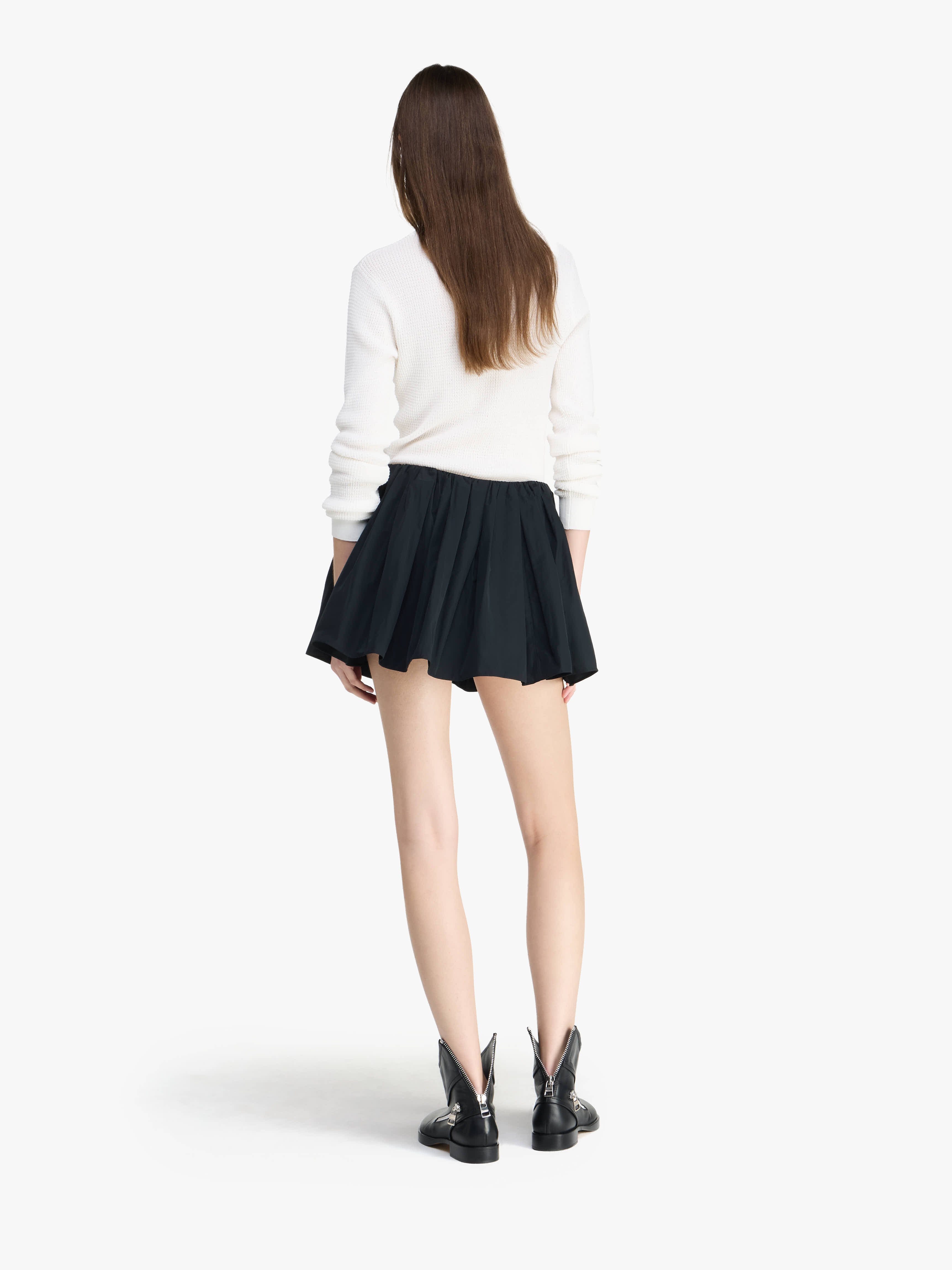 Gathered Circle Skort for Women - High Waist Tennis Skirt with Shorts - Perfect for Yoga, Running, and Casual Wear