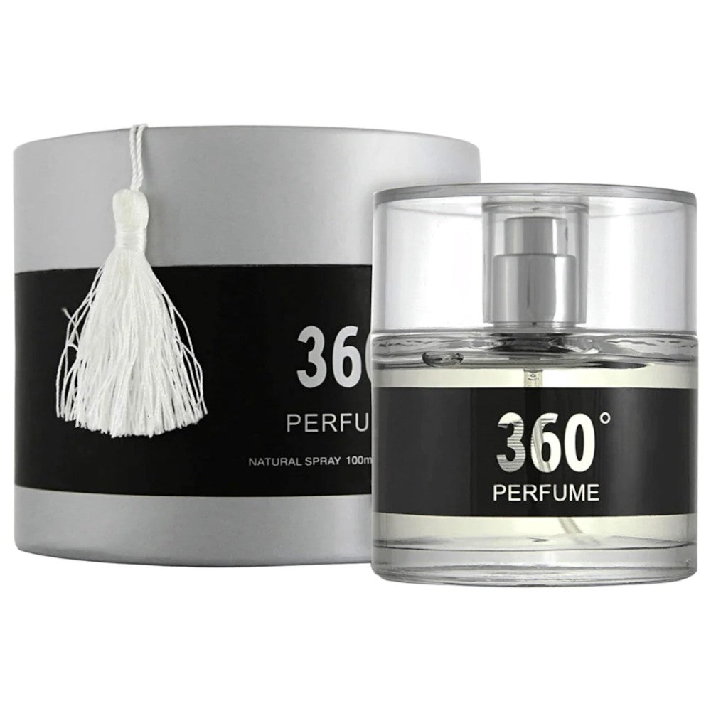 360 For Men Eau de Parfum - 3.4 oz / 100ml Fresh Citrus Aromatic Fragrance - Long Lasting Cologne for Daily Wear, Office & Date Night