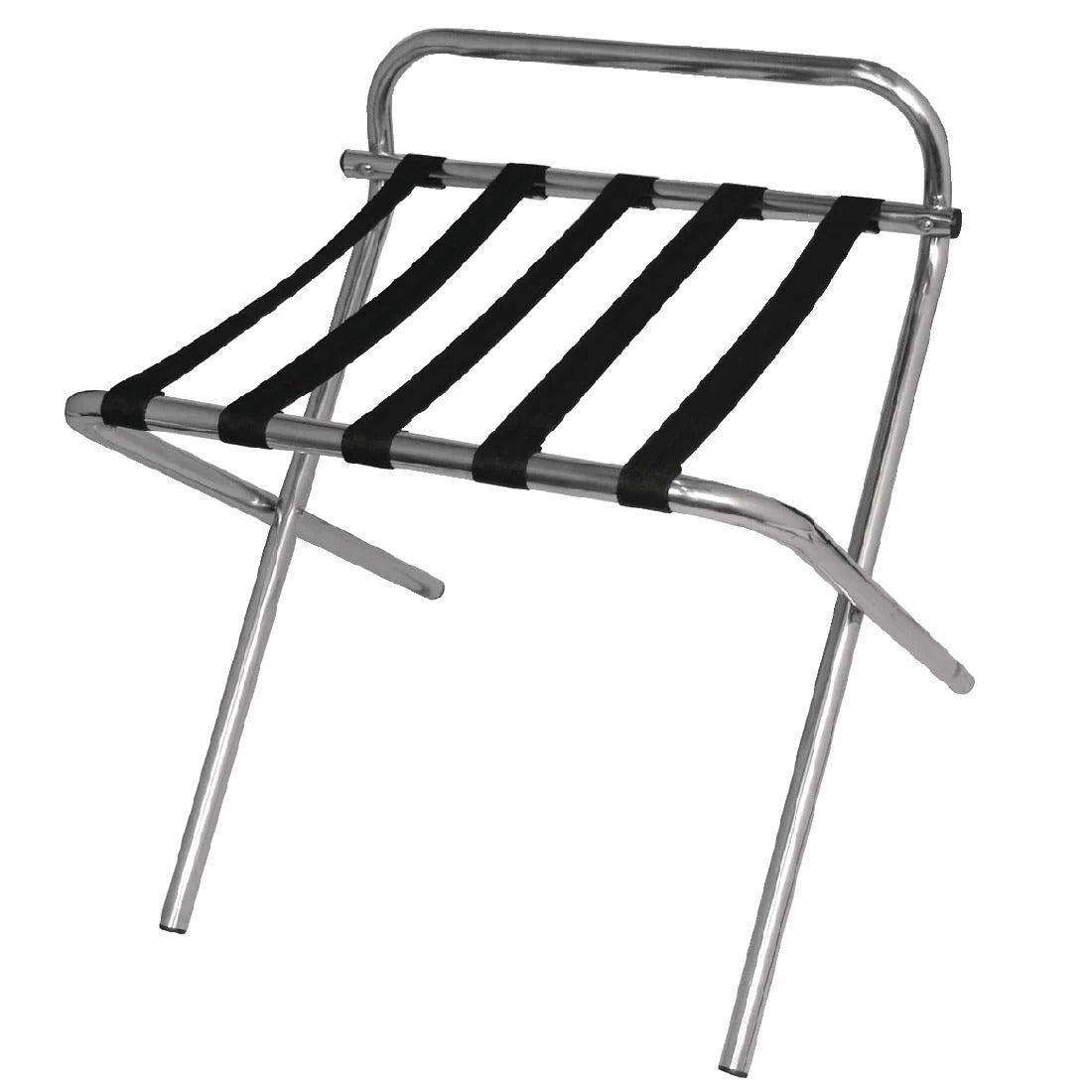 Bolero Rounded Luggage Rack - Stylish Metal Suitcase Stand for Travel & Storage | Perfect for Bedroom, Hotel & Dorm Organization