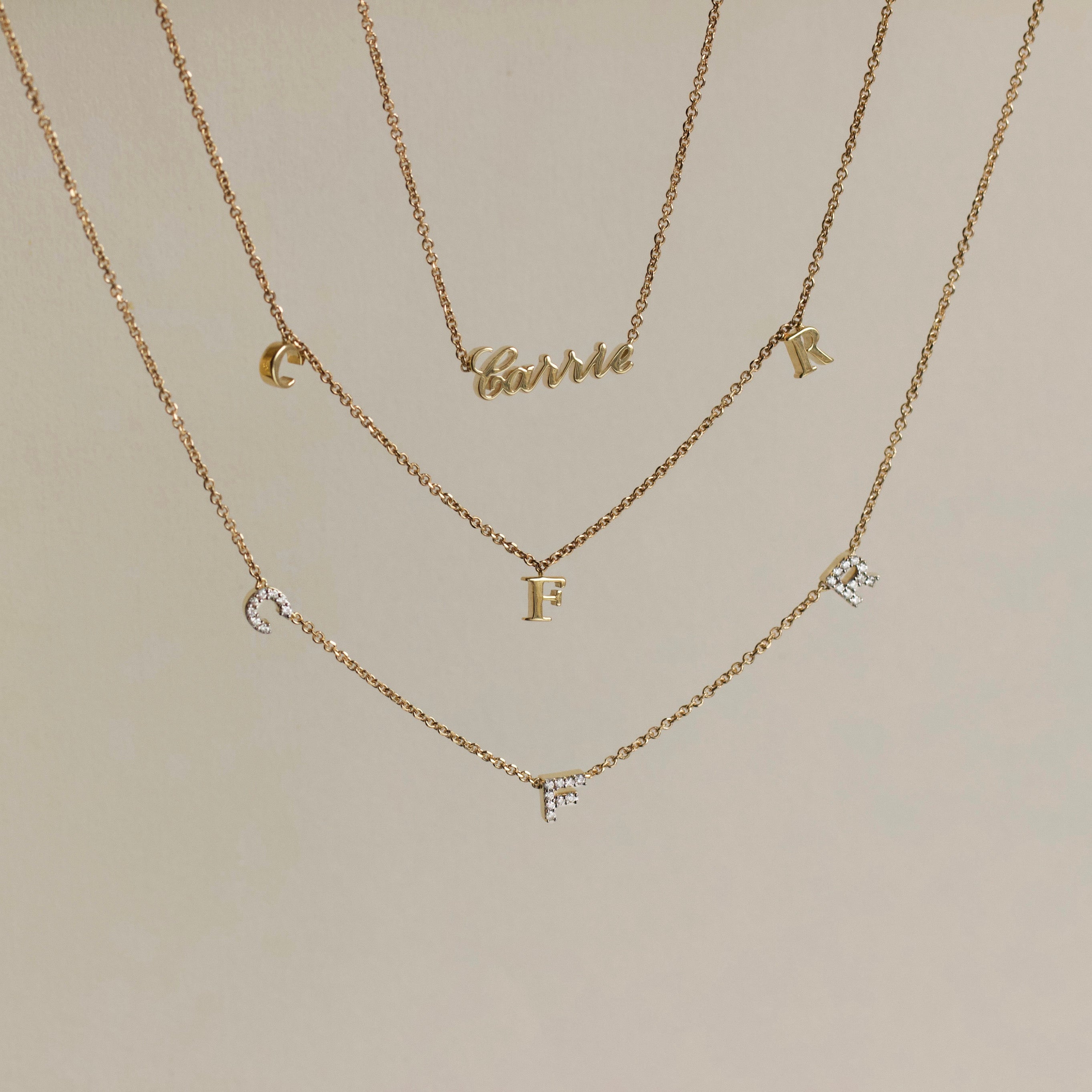 Personalized Diamond Initial Necklace - Custom Name Letter Pendant Jewelry for Women - Perfect Gift for Birthday, Anniversary & Valentine's Day