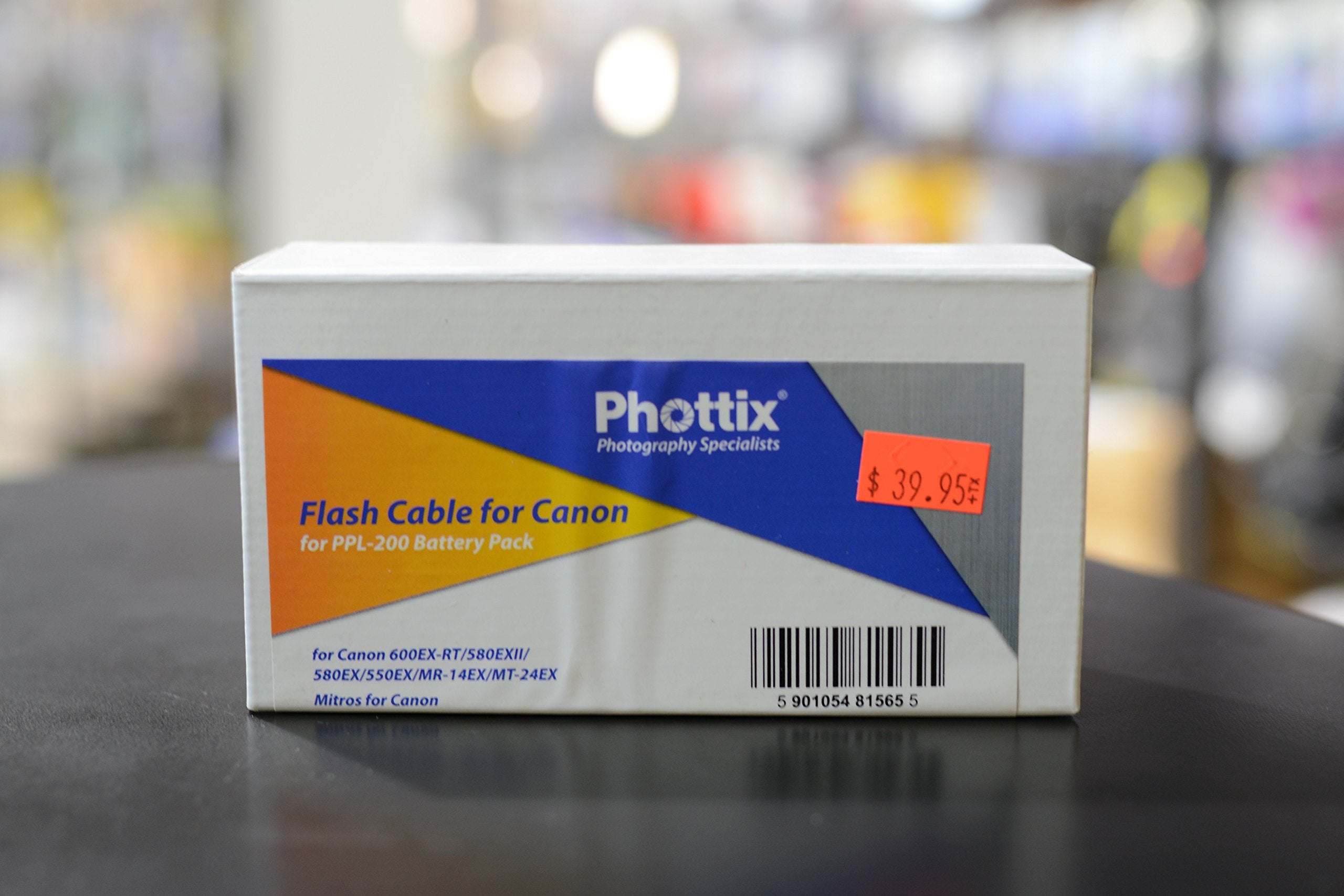 Phottix Flash Cable for Canon PPL 200 Battery Pack - Durable Sync Cord for Studio & Outdoor Photography