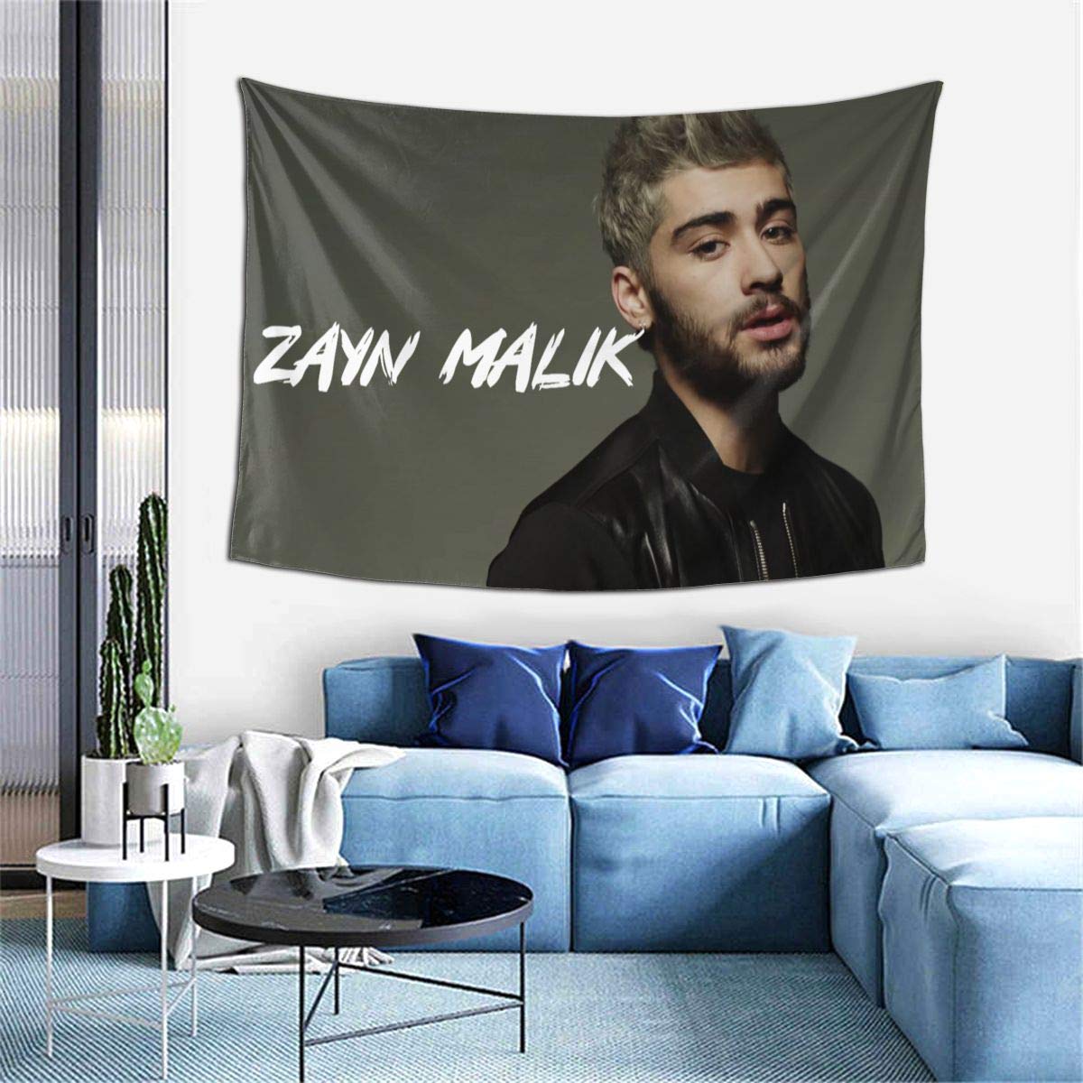 David Crockett Zayn Malik Tapestry Wall Art - 60x40 Inch Bohemian Decor for Living Room, Bedroom, Dorm - Perfect for Music Lovers & Aesthetic Home Decor