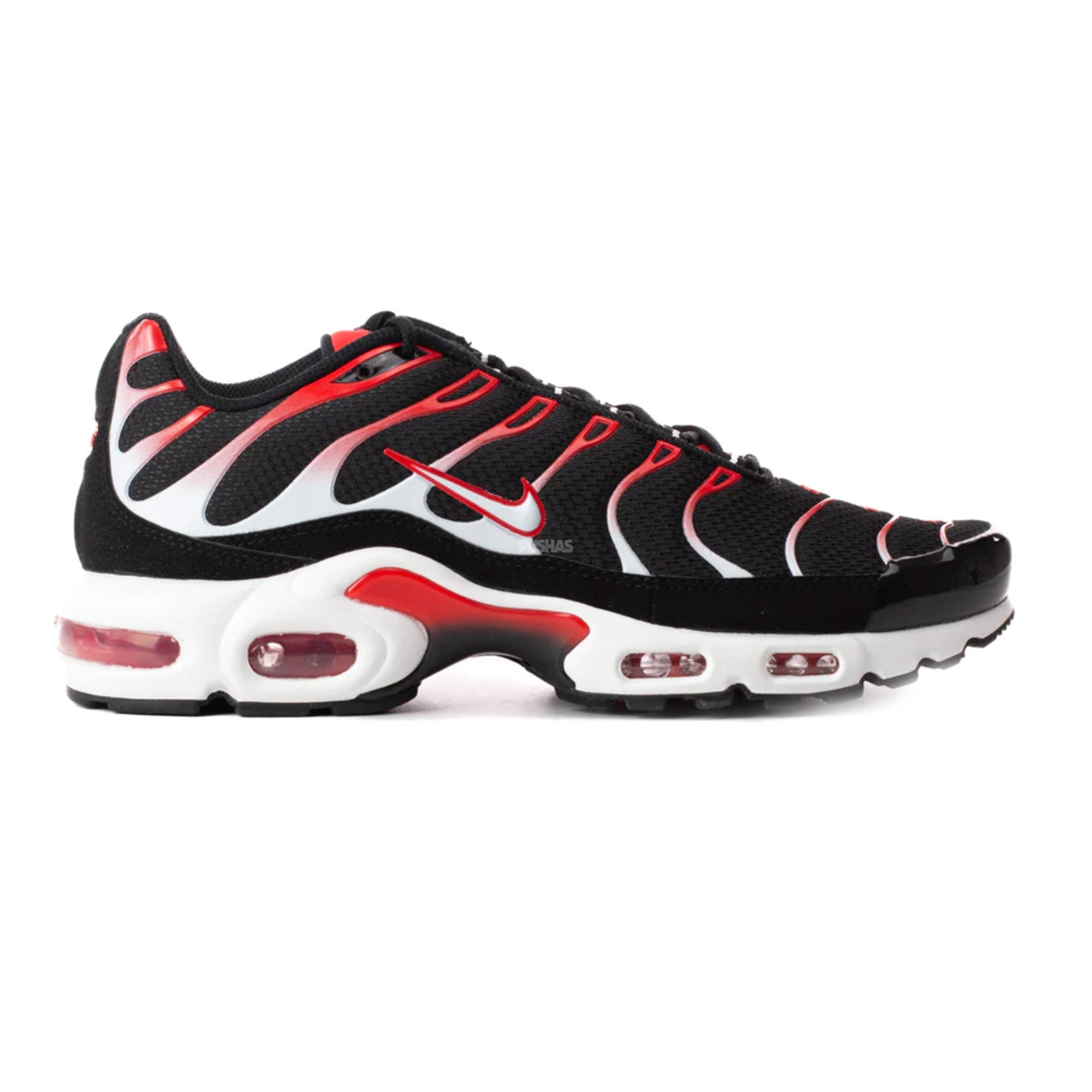 Nike Air Max TN Plus 'Black White University Red' Men's Running Shoes (2022) - Perfect for Gym Workouts, Jogging & Streetwear Fashion