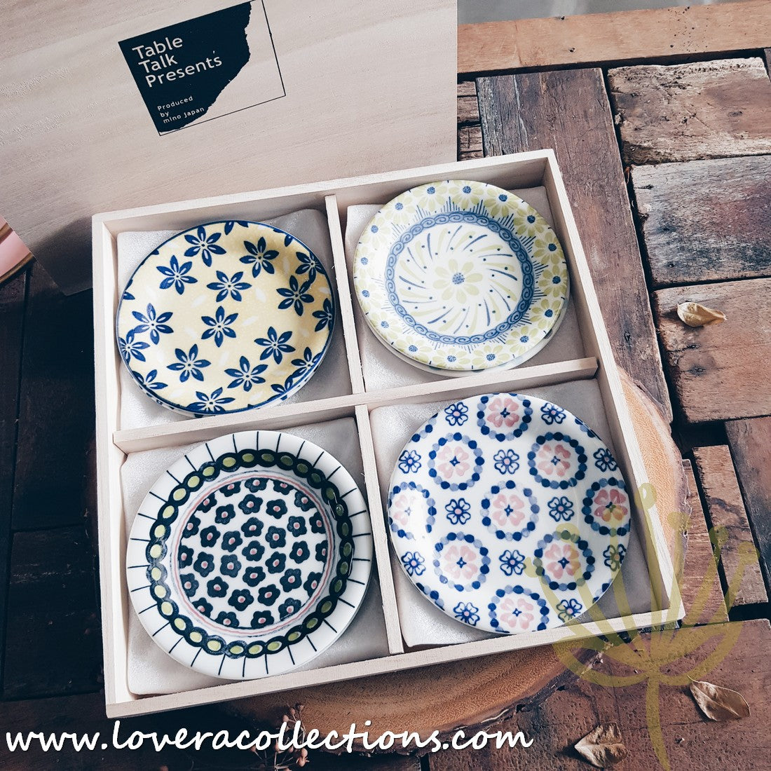 **50% Off + Buy 1 Get 1 Free - Awasaka Japan Floral Print Condiment Dishes & Dessert Plates Set - Perfect for Sushi, Salads, and Party Serving**