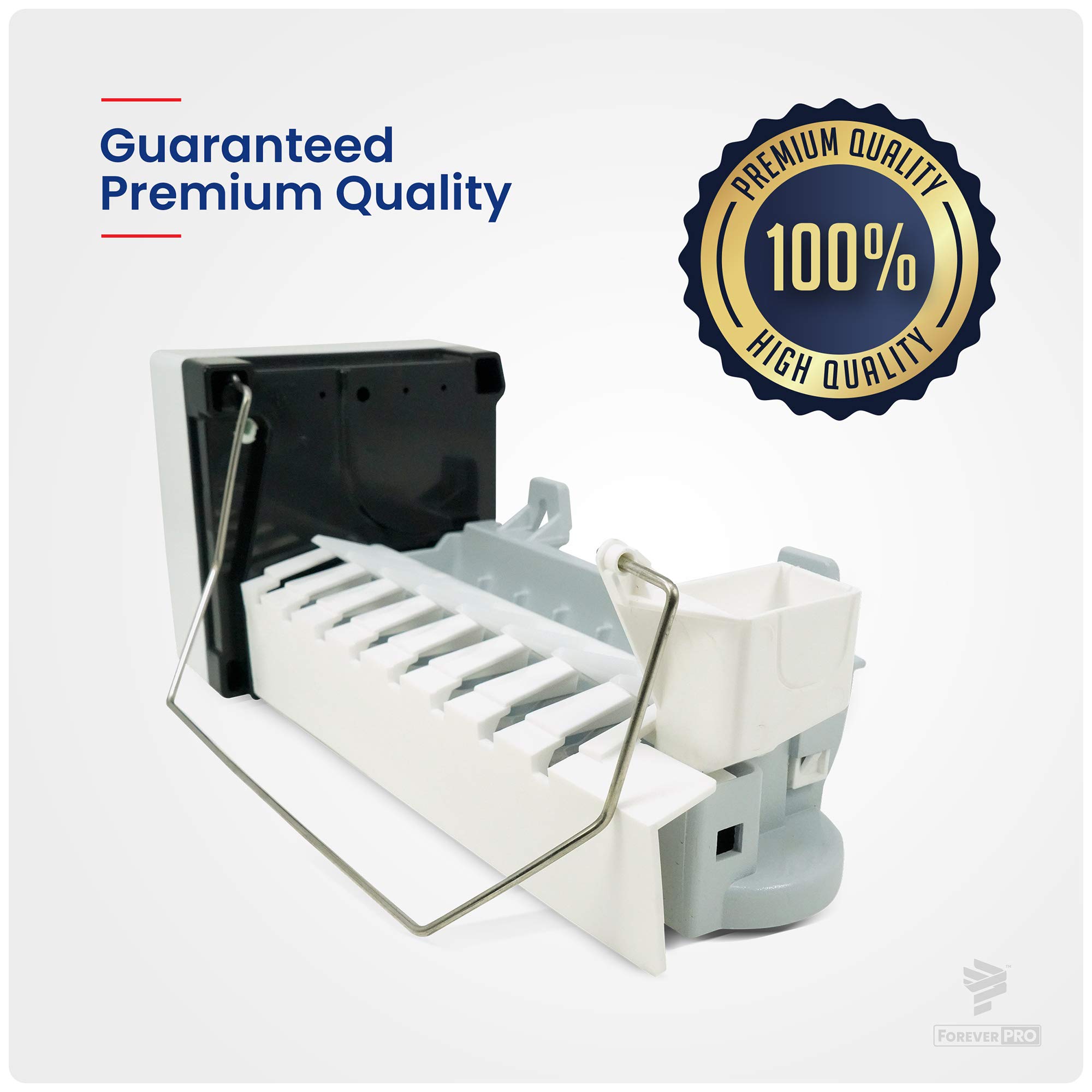 ForeverPRO 5303918277 Replacement Icemaker Compatible with Frigidaire Refrigerator Models 218226700, 218699501, 218713500, 240352401 - Perfect for Kitchen Upgrades & DIY Appliance Repairs