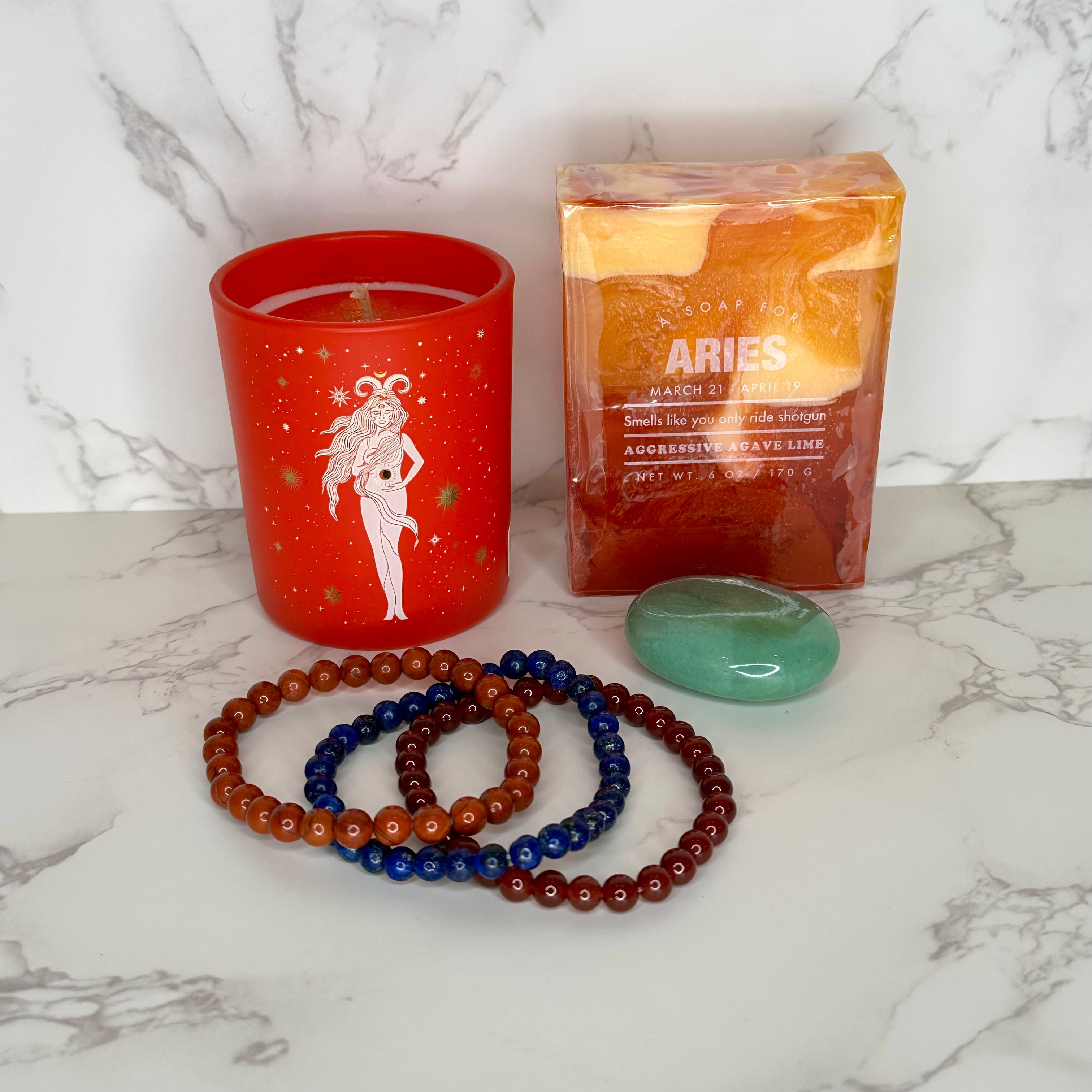 Aries Zodiac Gift Set for Women & Men - Unique Astrology Birthday Present for Aries Sun Sign - Perfect for Birthdays, Anniversaries & Spiritual Gifts