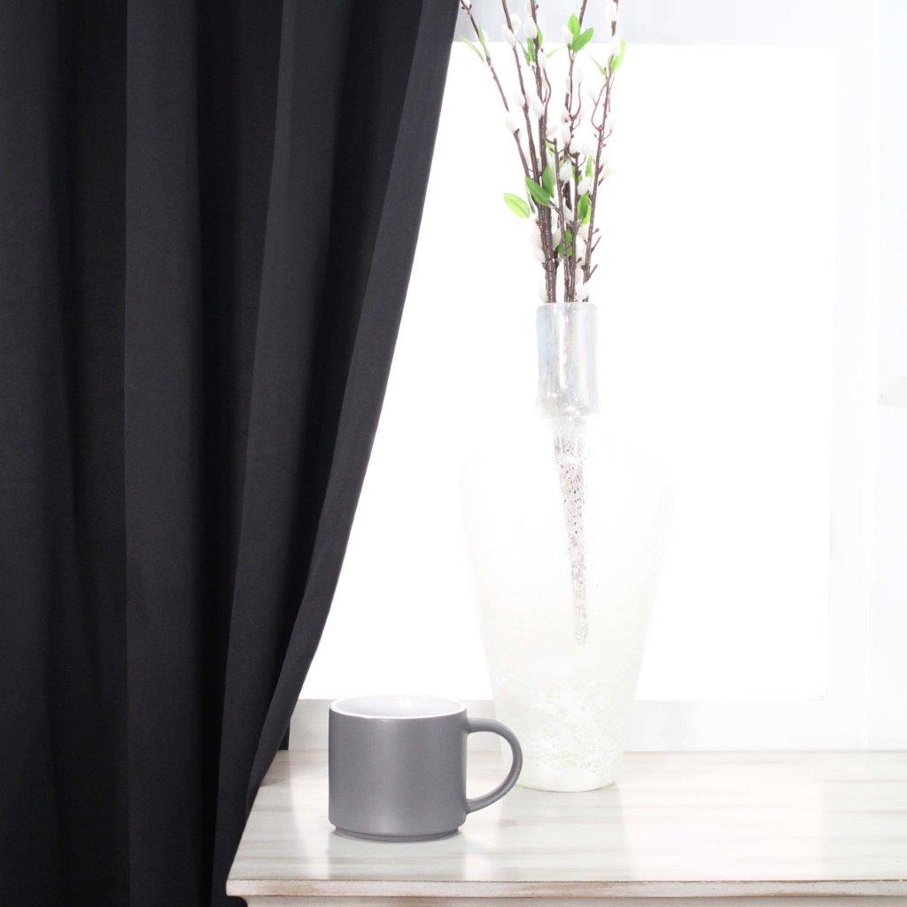 Blackout Curtains with Grommet Top - Solid Classic Modern Window Treatment for Bedroom & Living Room - Noise Reducing & Energy Saving