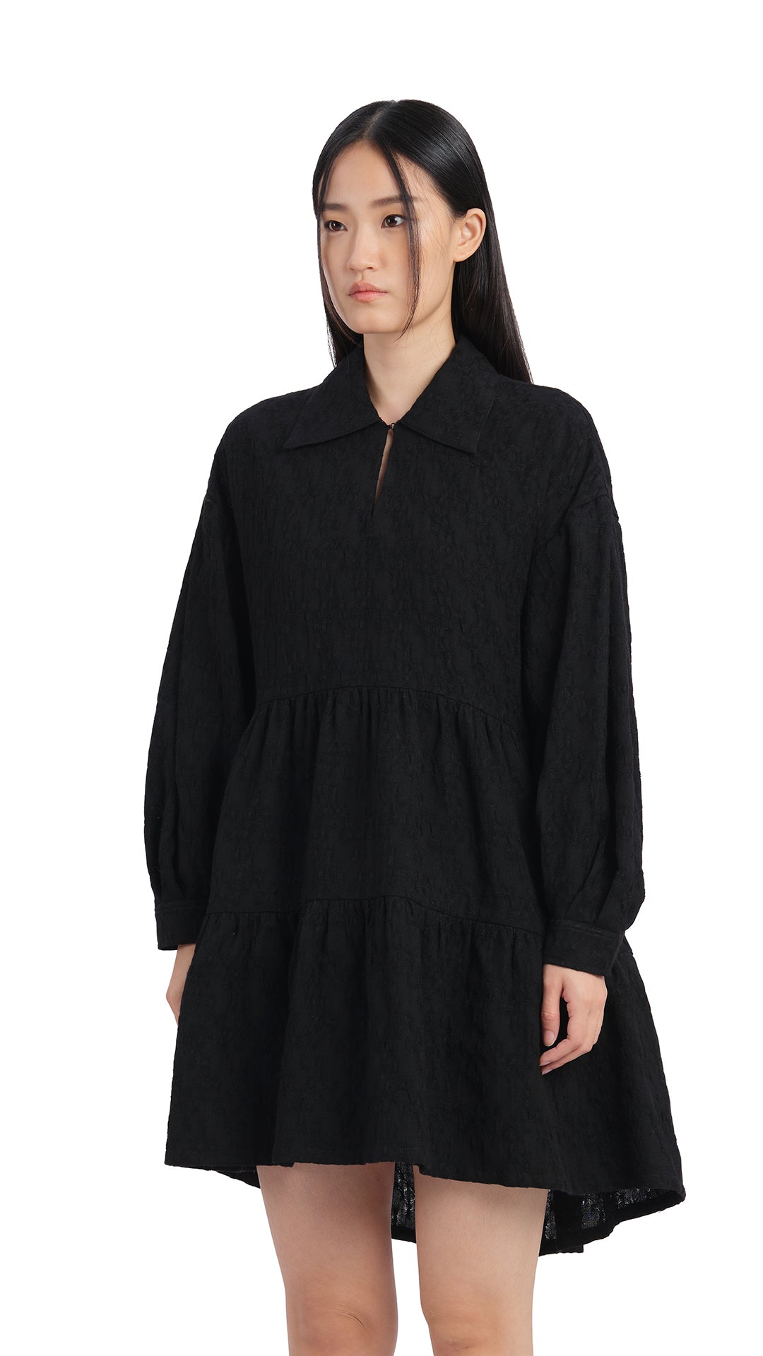 Elegant Pleated Sleeve Dress for Women - Flowy Summer & Party Wear - Perfect for Weddings, Dates & Special Occasions