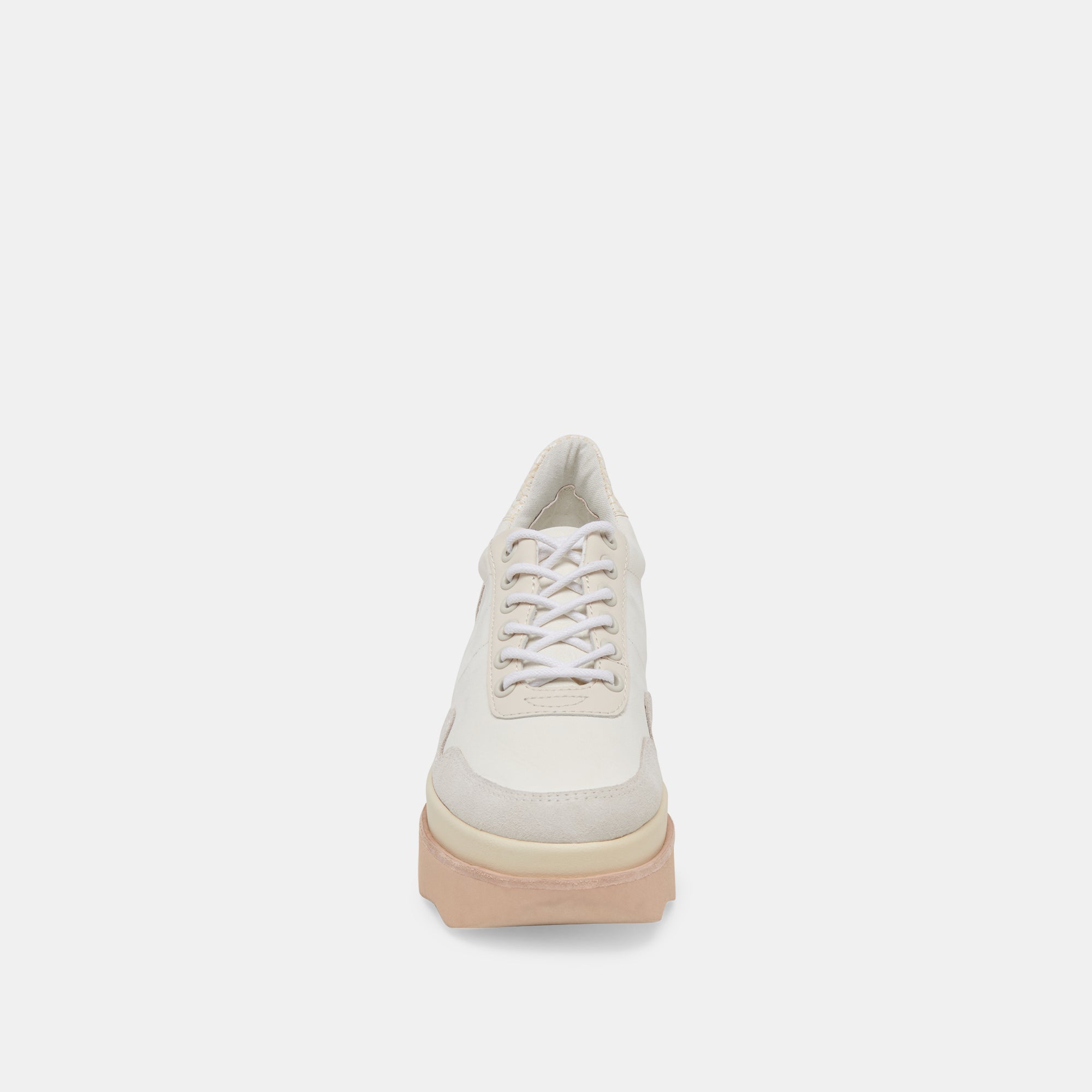 Jayne Sneakers for Women - Ivory Nubuck Leather Casual Shoes | Comfortable Walking & Everyday Wear Fashion Sneakers