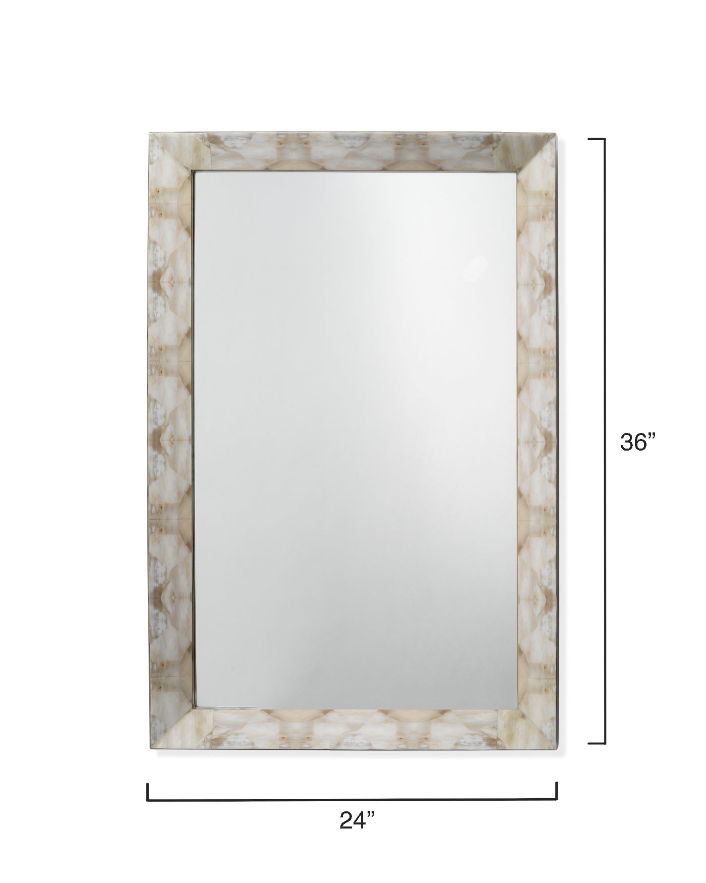 Fragment Rectangle Mirror - Modern Wall Decor for Living Room, Bedroom & Bathroom | Stylish Home Accent Piece for Interior Design & Selfie Background