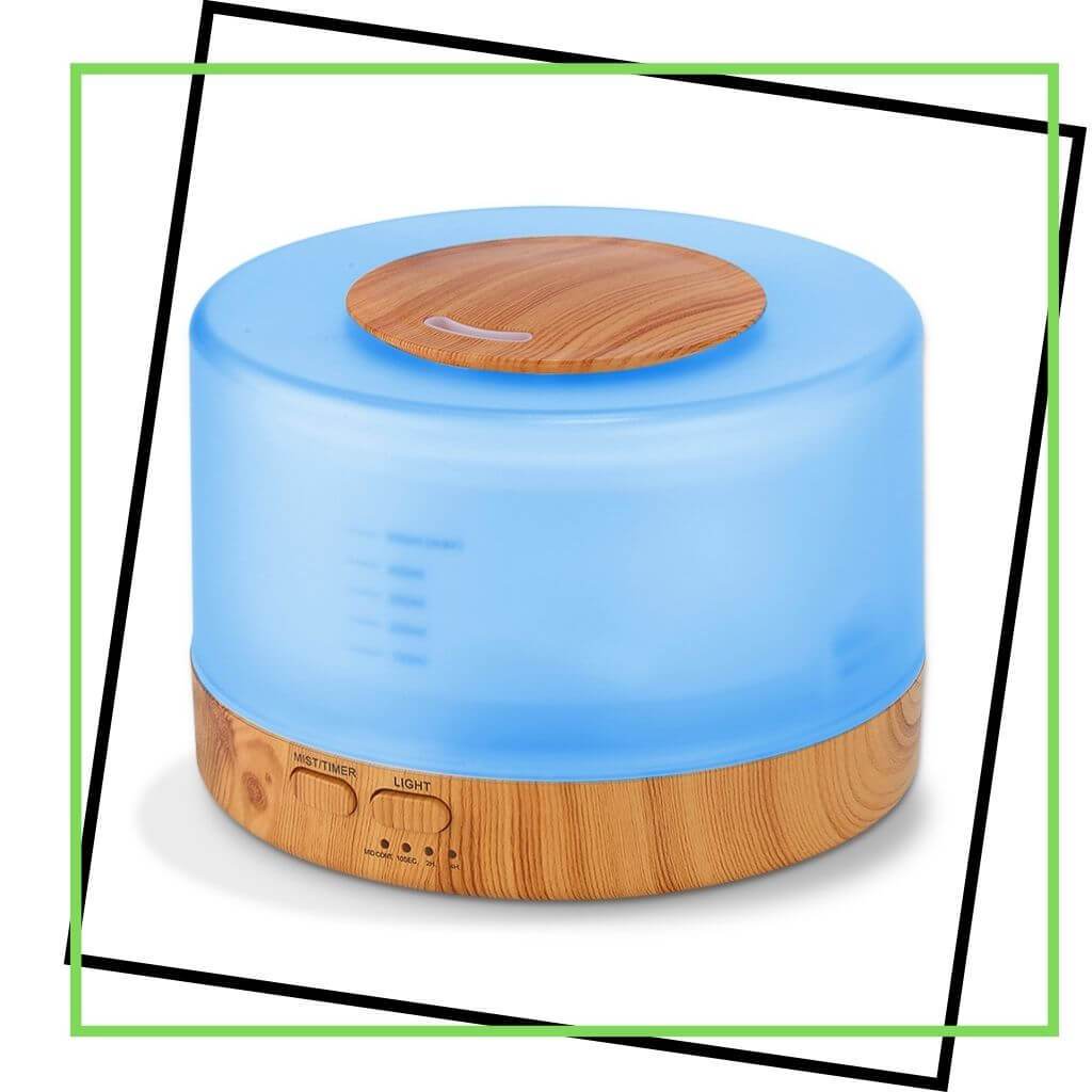 500ml Aromatherapy Essential Oil Diffuser with 3 Premium Fragrance Oils Set - Perfect for Home, Office & Spa Relaxation