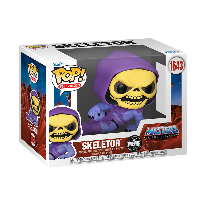 Funko Pop Masters of the Universe Skeletor Action Figure #1643 with Protector Case - Perfect for Collectors, Display & Gift Giving