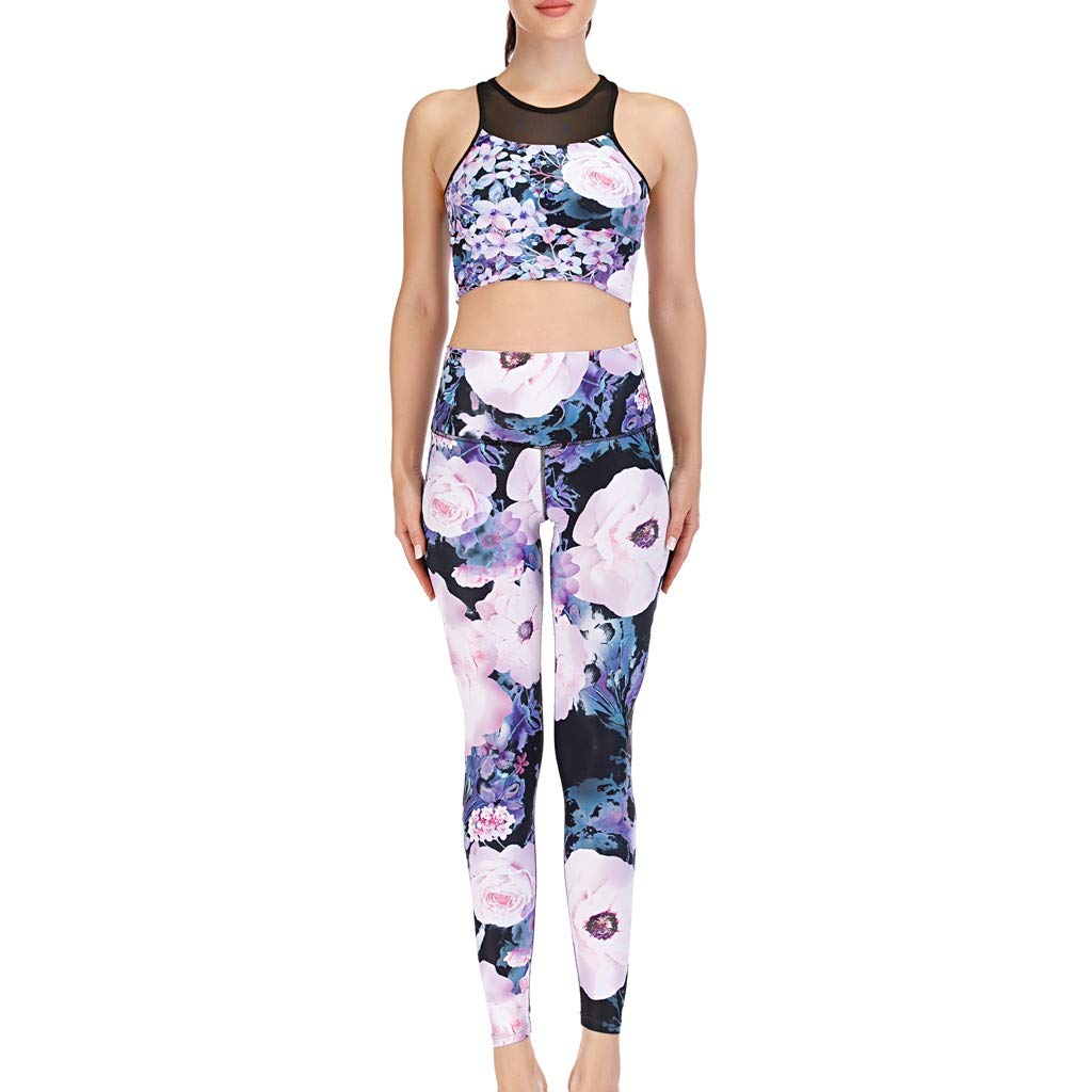 VIVIYY Women's Striped Fitness Outfit - Trendy Yoga Pants & Sports Bra Set for Yoga, Gym & Activewear | Perfect for Workouts, Running & Lounge Wear