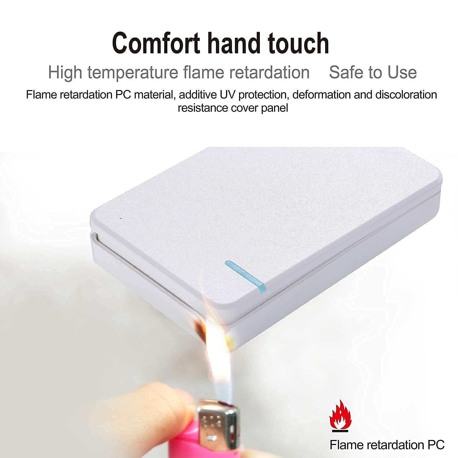 Thinkbee Wireless Light Switch and Receiver Kit - No Wiring Needed, Remote Control for Outdoor Lights, Ceiling LED Lamps (3 Switches + 1 Receiver) - Perfect for Home, Garage, and Backyard Lighting Control
