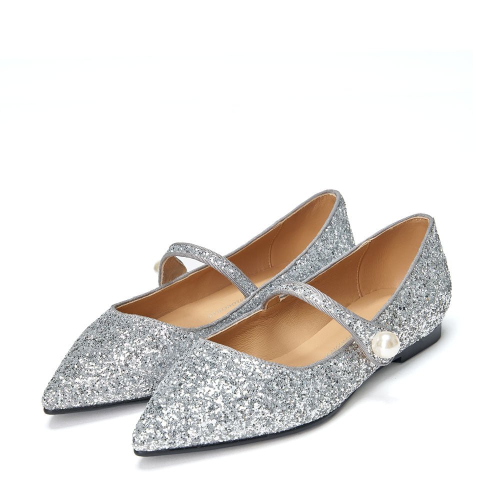 Thea Glitter 2.0 Silver Women's Fashion Sneakers - Trendy Comfortable Casual Shoes for Walking, Running & Gym Workouts - Perfect for Daily Wear, Parties & Outdoor Activities