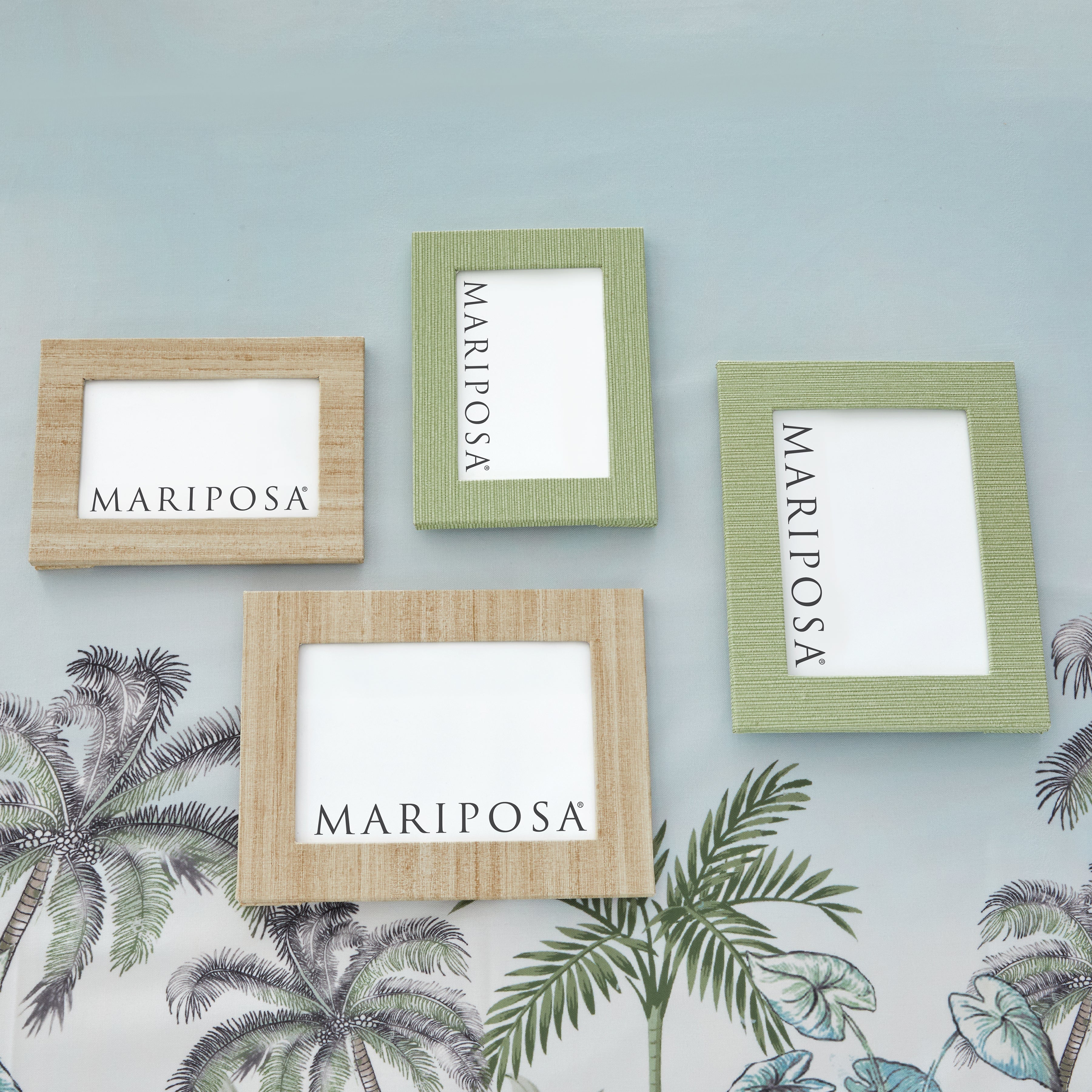 Premium Mallorca Faux Grasscloth Wall Art - 4x6 Inch Decorative Frame - Perfect for Living Room, Bedroom & Office Decor