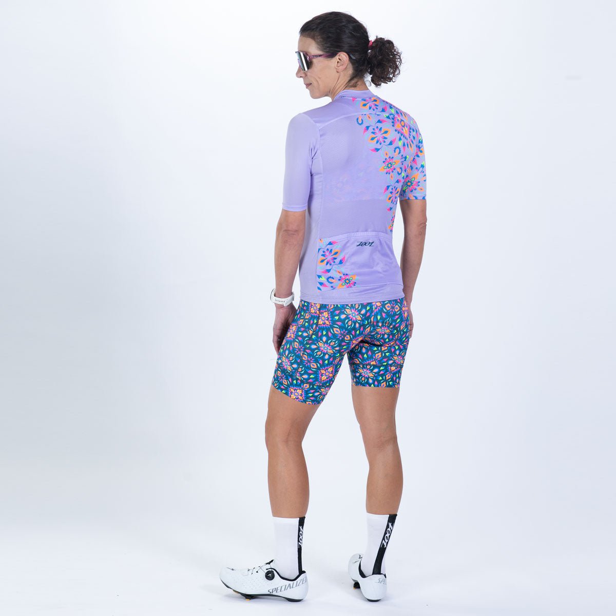 Women's High Waist Cycling Shorts - Kaleidoscope Print for Comfort & Performance | Perfect for Biking, Workouts & Outdoor Activities