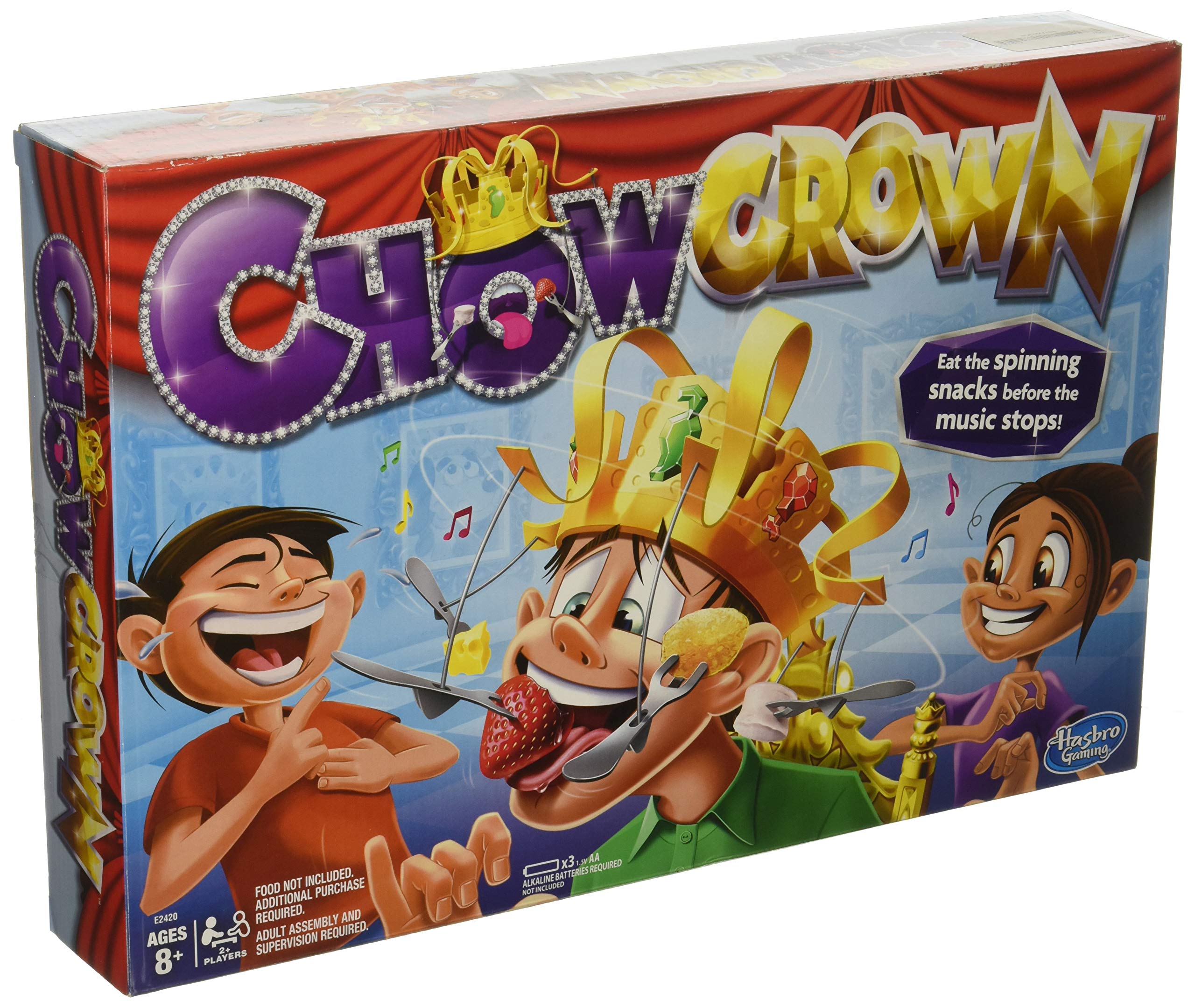 Chow Crown Game - Electronic Spinning Snack Crown for Kids & Family Fun - Perfect for Birthday Parties, Game Nights & Family Gatherings