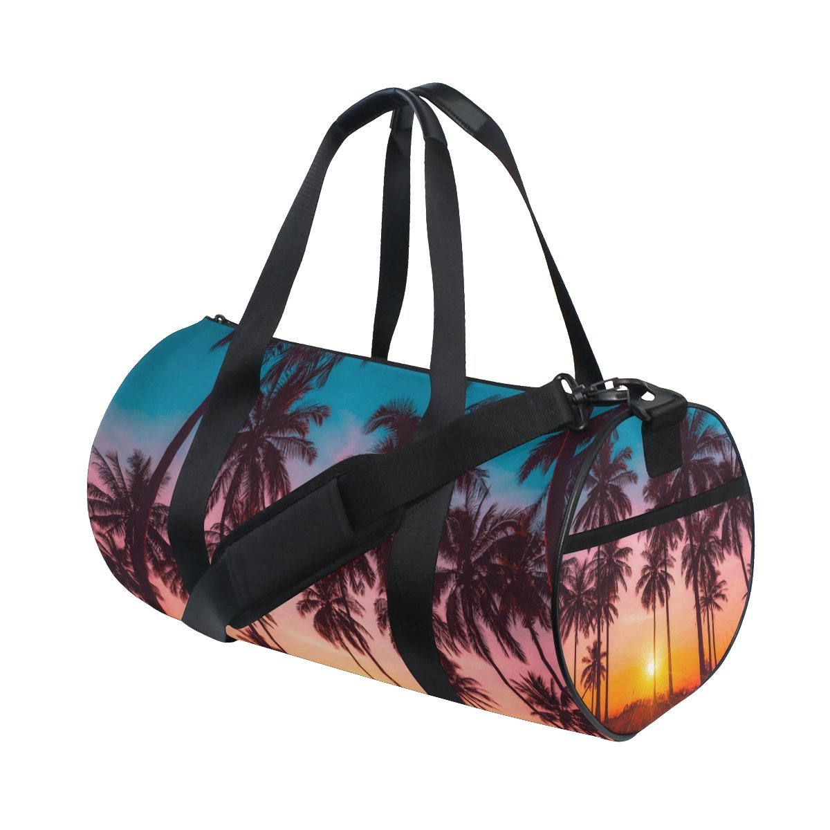 Stylish Cooper Girl Coconut Palm Trees Duffel Bag - Durable Travel, Sport & Gym Tote for Women - Perfect for Beach Trips, Workouts & Weekend Getaways