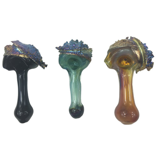 Tony Kazy Bismuth Spoon Pipe - Premium Handcrafted Smoking Pipe for Herbs & Tobacco - Perfect for Travel, Camping & Relaxation