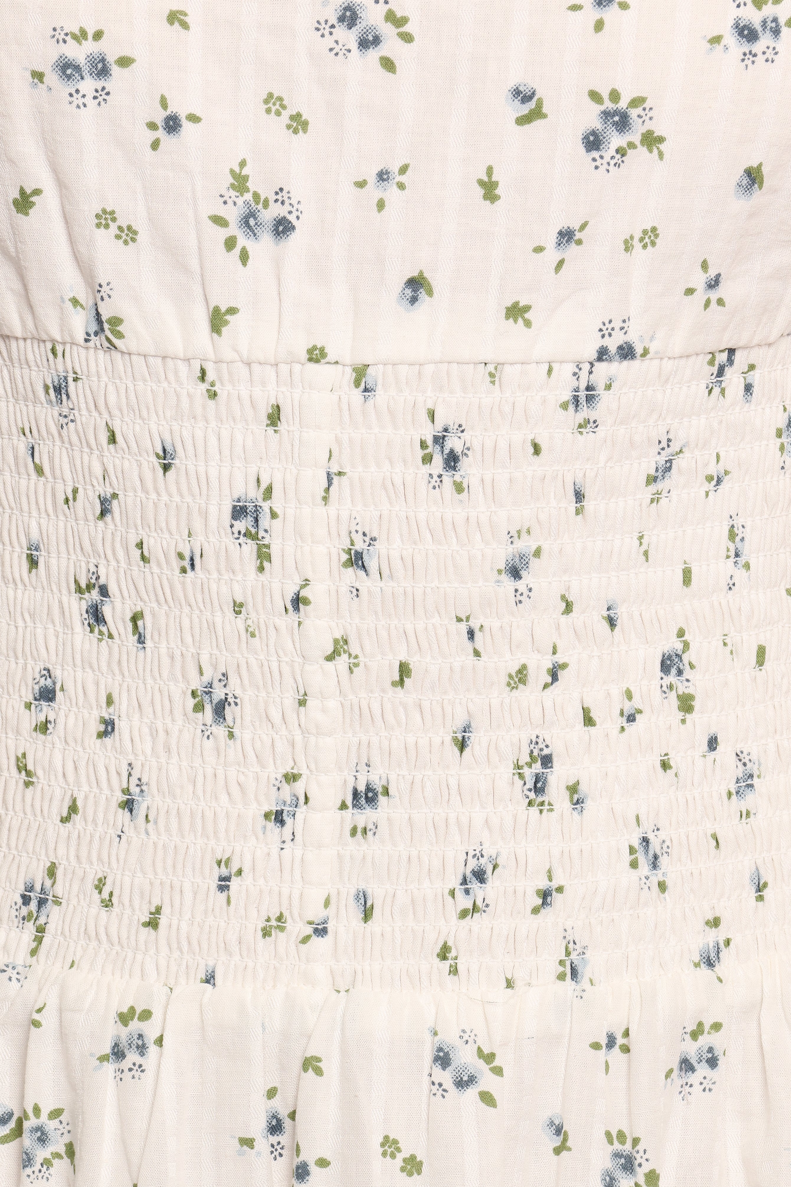 Leticia Midi Dress - Blue Ditsy Floral Print Summer Dress for Women | Casual & Party Wear | Perfect for Beach, Wedding & Date Night
