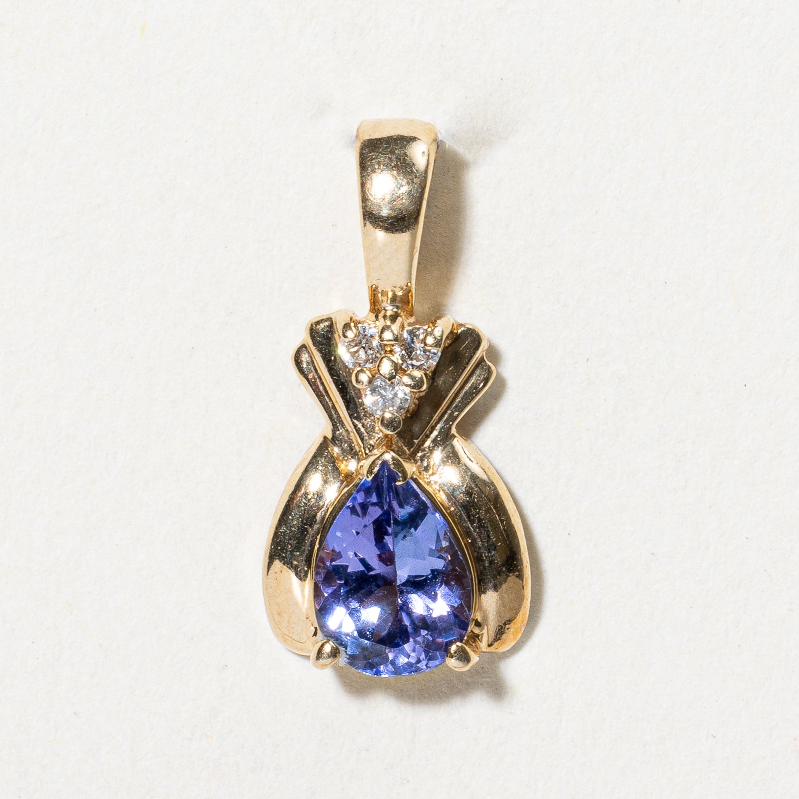 Exquisite 0.65ct Tanzanite & 0.03ct Diamond Pendant Necklace - 925 Sterling Silver Jewelry for Women - Perfect Gift for Anniversary, Birthday & Special Occasions