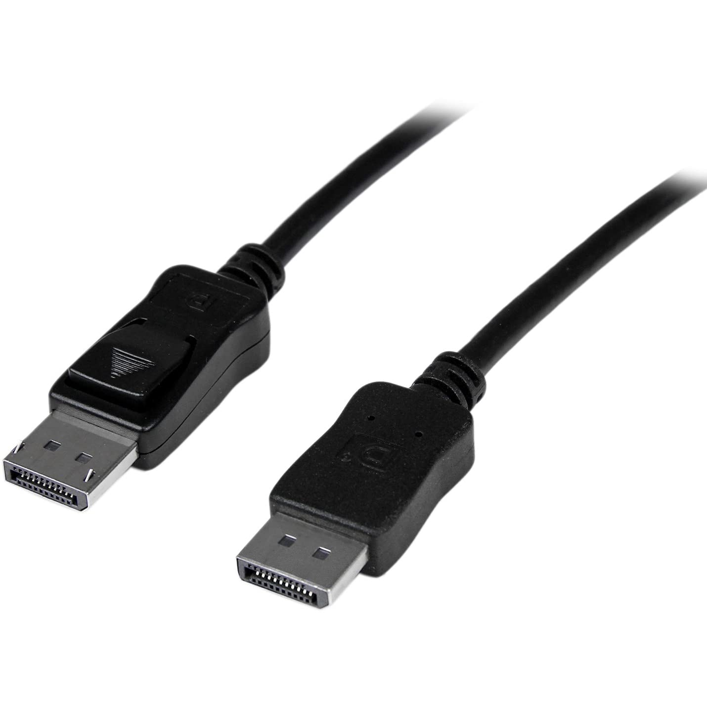 StarTech.com 30 ft DisplayPort 1.2 Cable with Latches - Active DP Cable Supports 2560×1600 Resolution, DPCP & HDCP - Male to Male Video Monitor Cable for Gaming, Home Theater & Office (DISPL10MA) Black