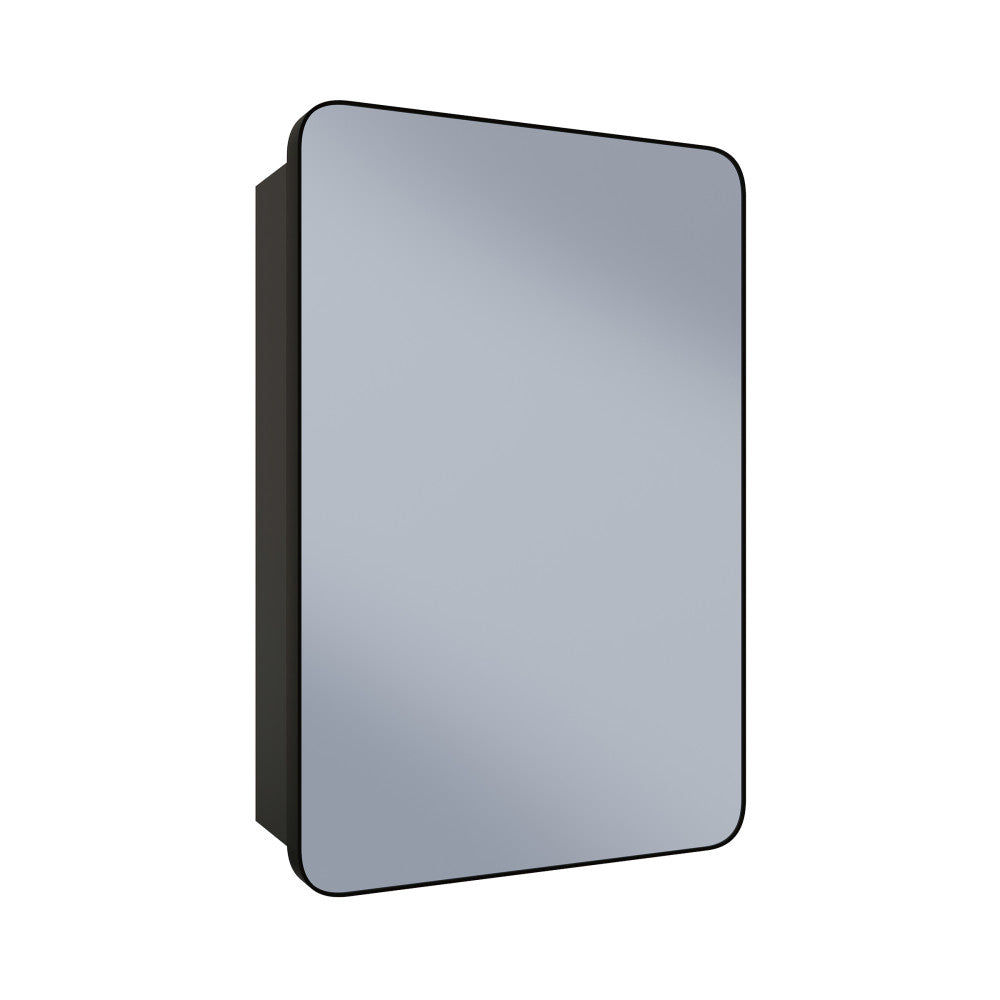 Pierre 20x30 Inch Matte Black Recessed/Wall Mount Medicine Cabinet with Mirror - Perfect for Bathroom, Vanity & Modern Home Décor