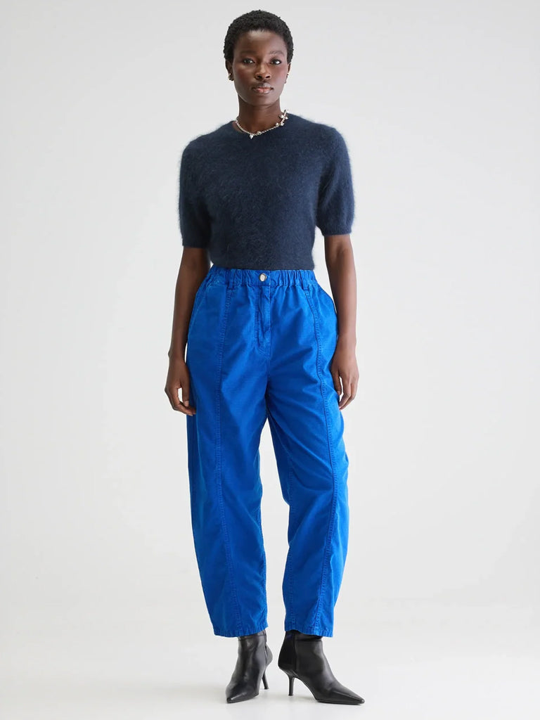 Bellerose Wesly Trousers for Men - Premium Lazuli Blue Dress Pants for Business & Formal Occasions - Comfortable Office Wear & Wedding Attire
