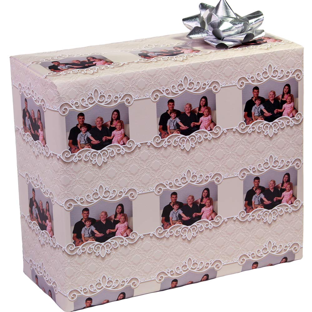 Personalized Gift Wrapping Paper - Custom Birthday Wrapping Paper for Men, Women & Kids - Unique Colorful Cute Design - Perfect for Birthdays, Holidays & Special Occasions