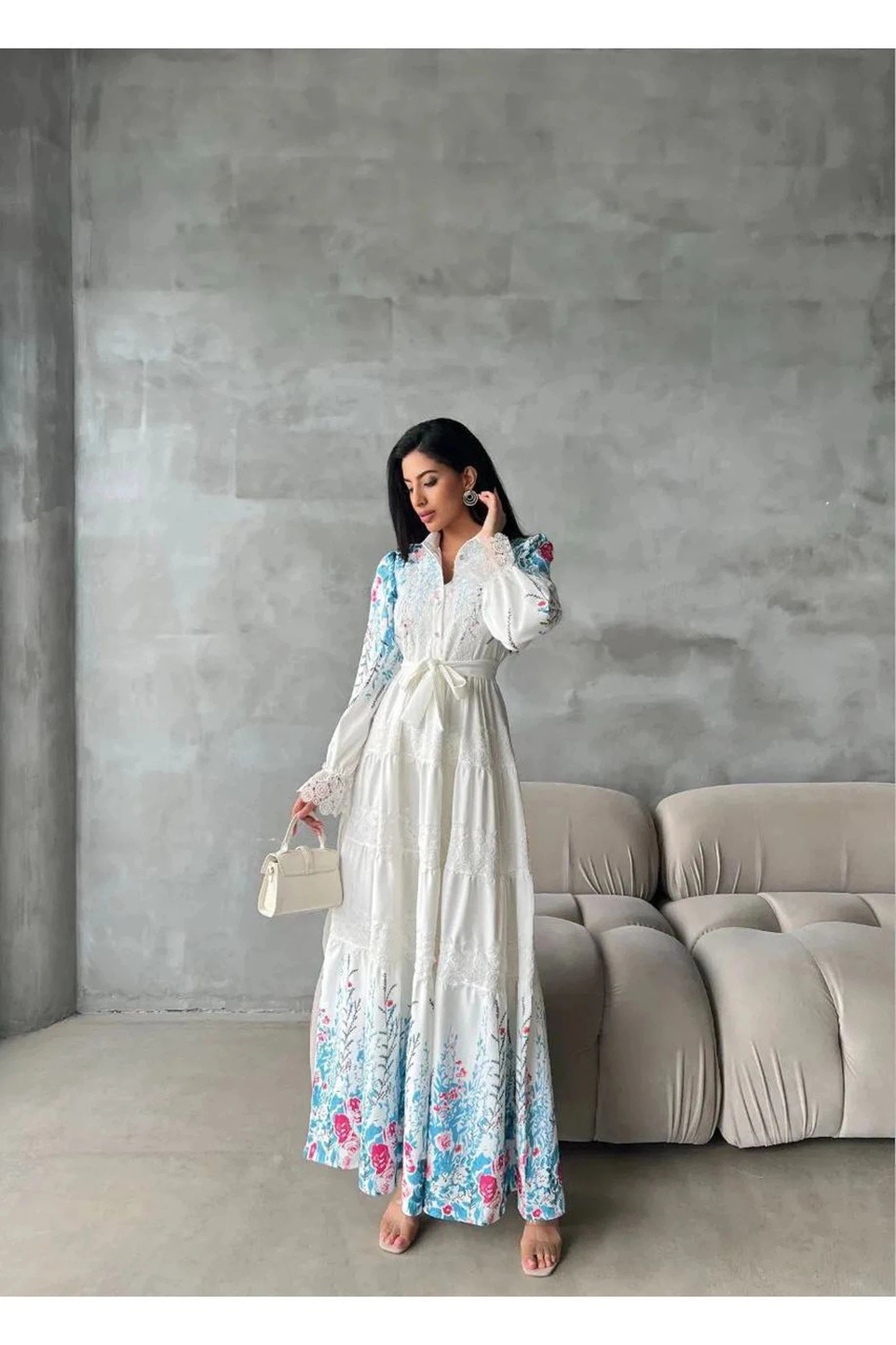 Stylish Polyester Digital Print Shirt Dress - Long Maxi Summer Dress for Women | Beach Cover Up, Vacation Outfit, Casual Wear
