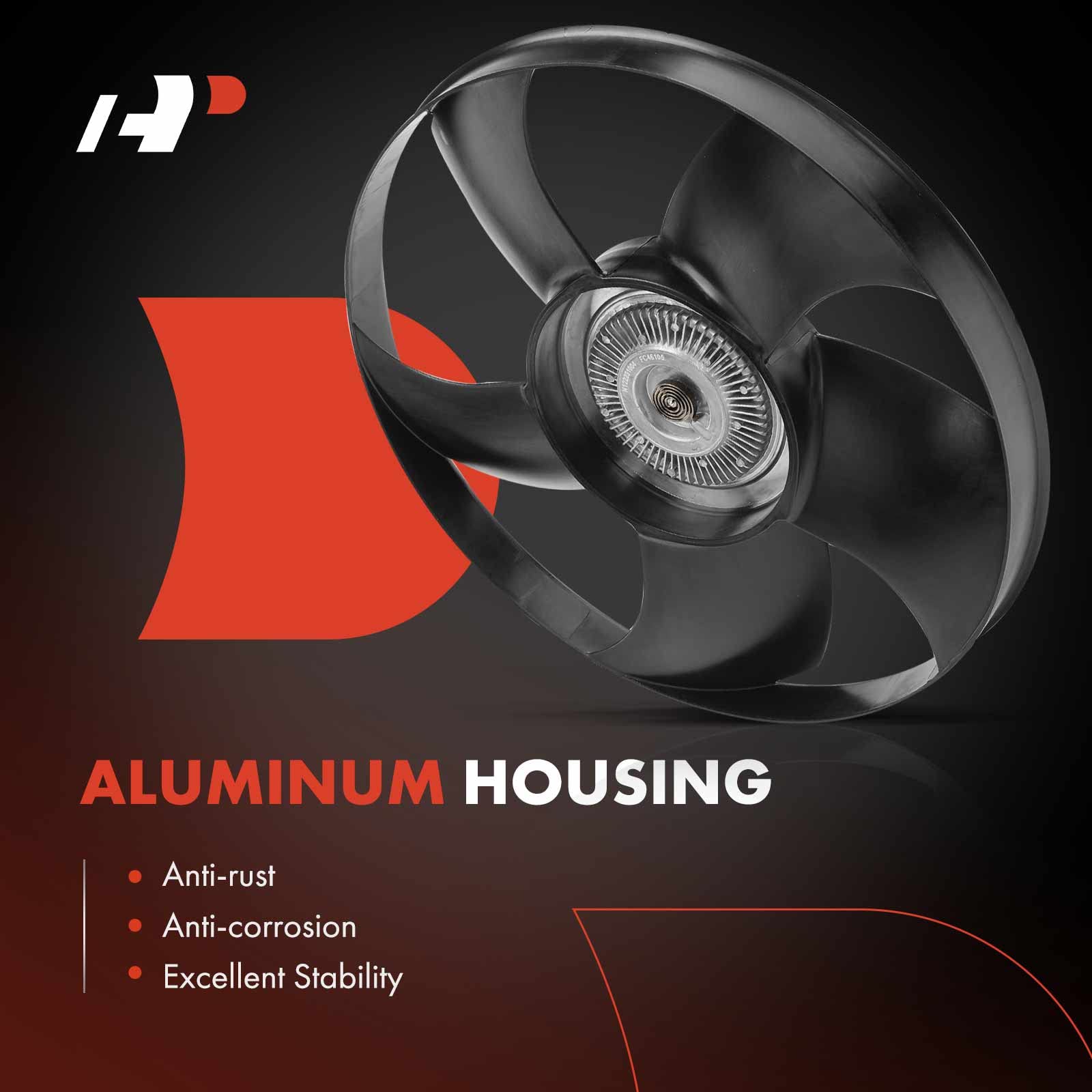 Premium Engine Cooling Fan Clutch for Mercedes-Benz Sprinter 2500/3500, 3500XD (2021), Dodge Sprinter 2500 (2007-2009) & Freightliner Sprinter 2500/3500 (2007-2009) - High Performance Replacement Part for Overheating Prevention & Engine Protection