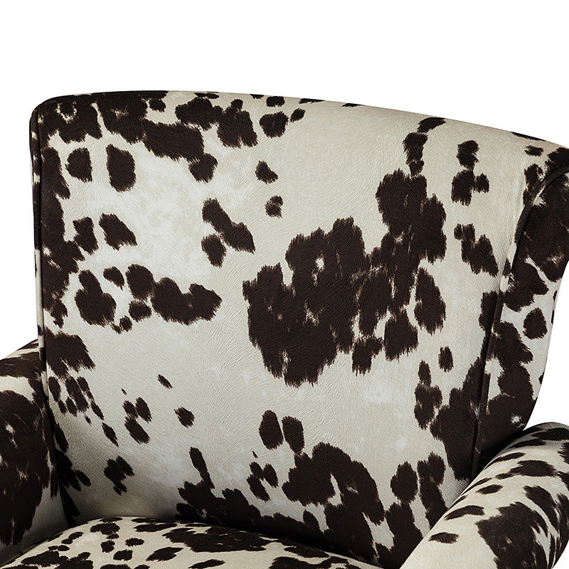 Artemisa Modern Floral Pattern Upholstered Armchair - Comfortable Living Room Accent Chair for Home Office & Lounge Decor