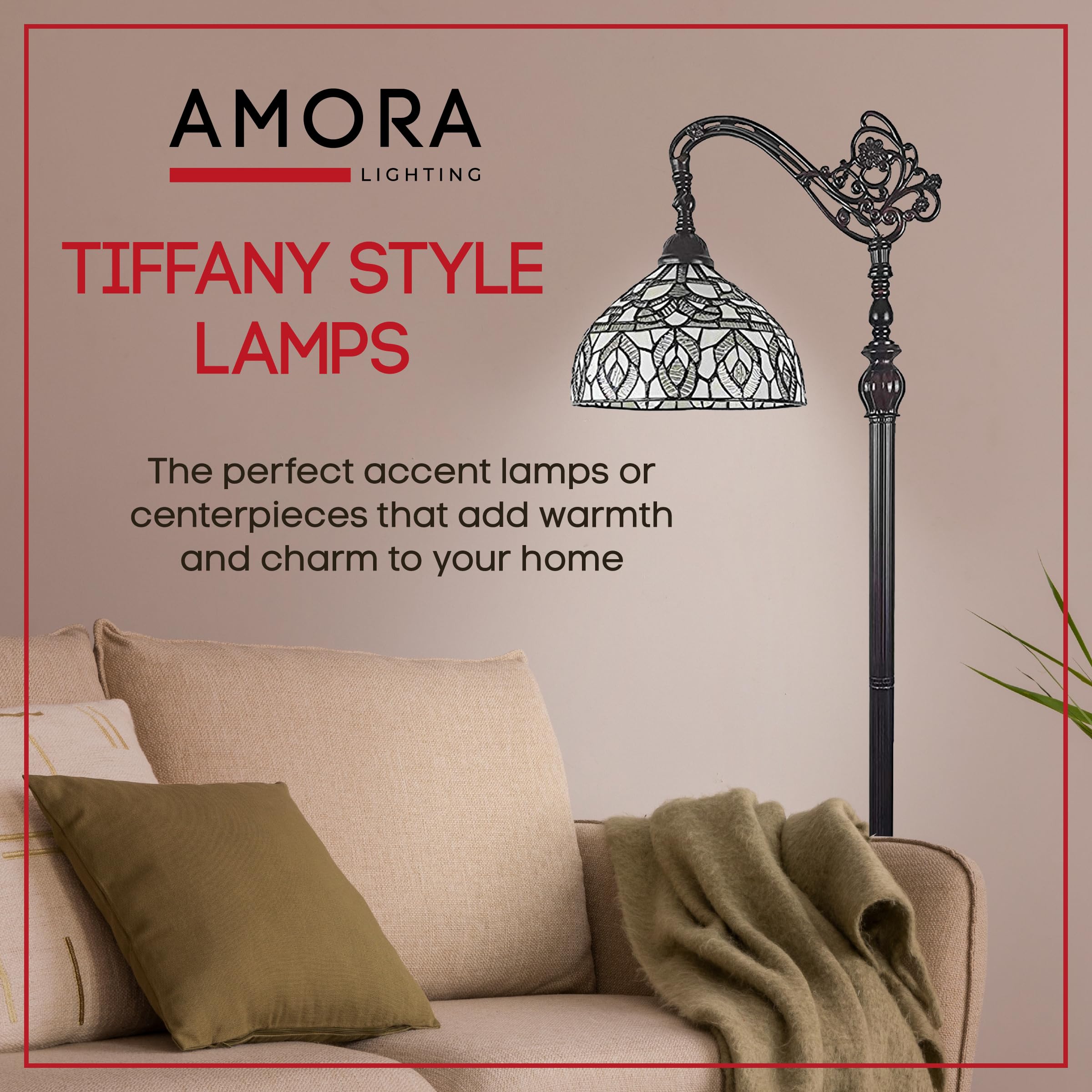 Amora Tiffany Floor Lamp - 62