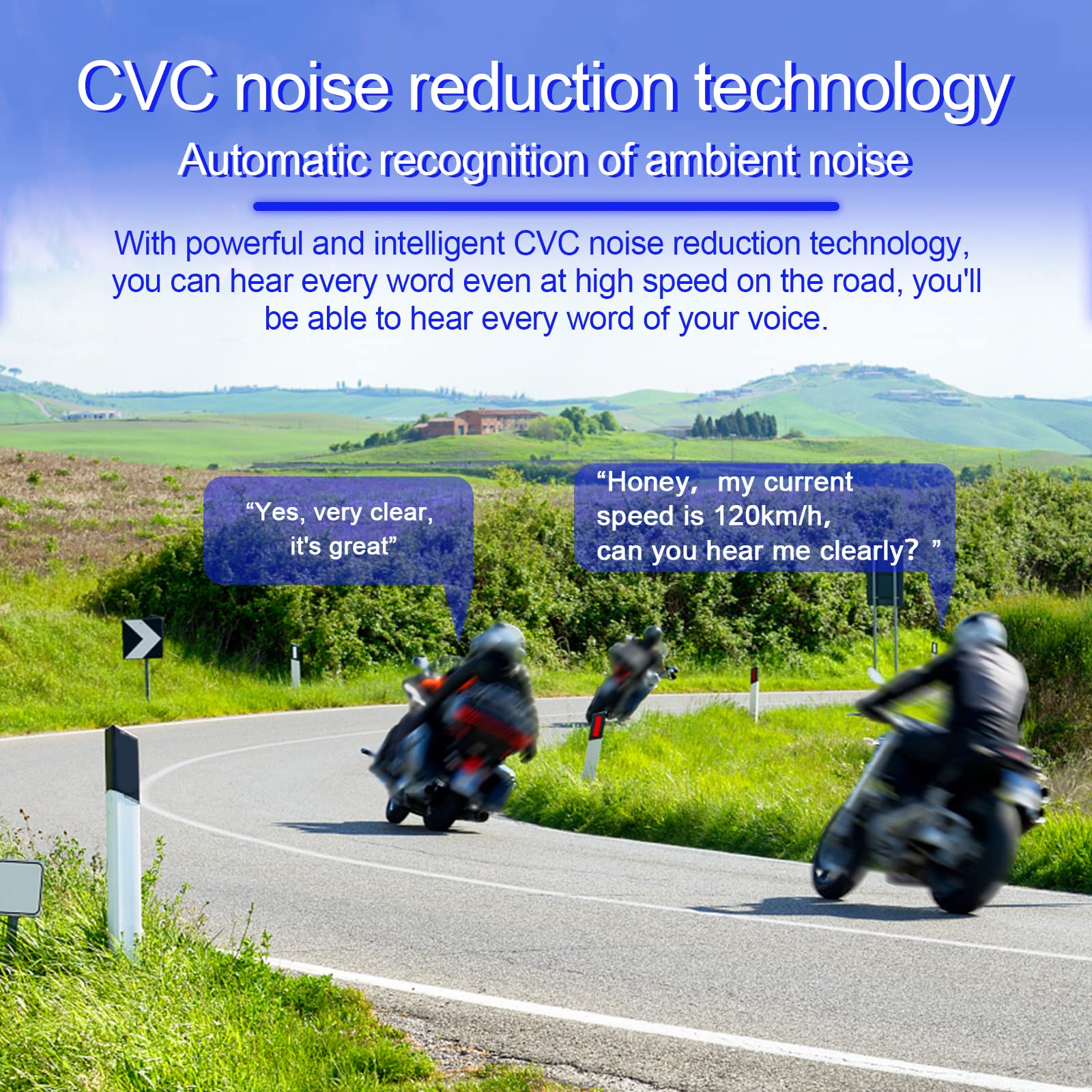 EJEAS V7 Motorcycle Bluetooth Helmet Intercom Headset - 2 Pack, Full Duplex Wireless Communication for 2 Riders, Expandable to 7 Devices - Perfect for Motorcycling, Skiing, Snowboarding & Outdoor Adventures