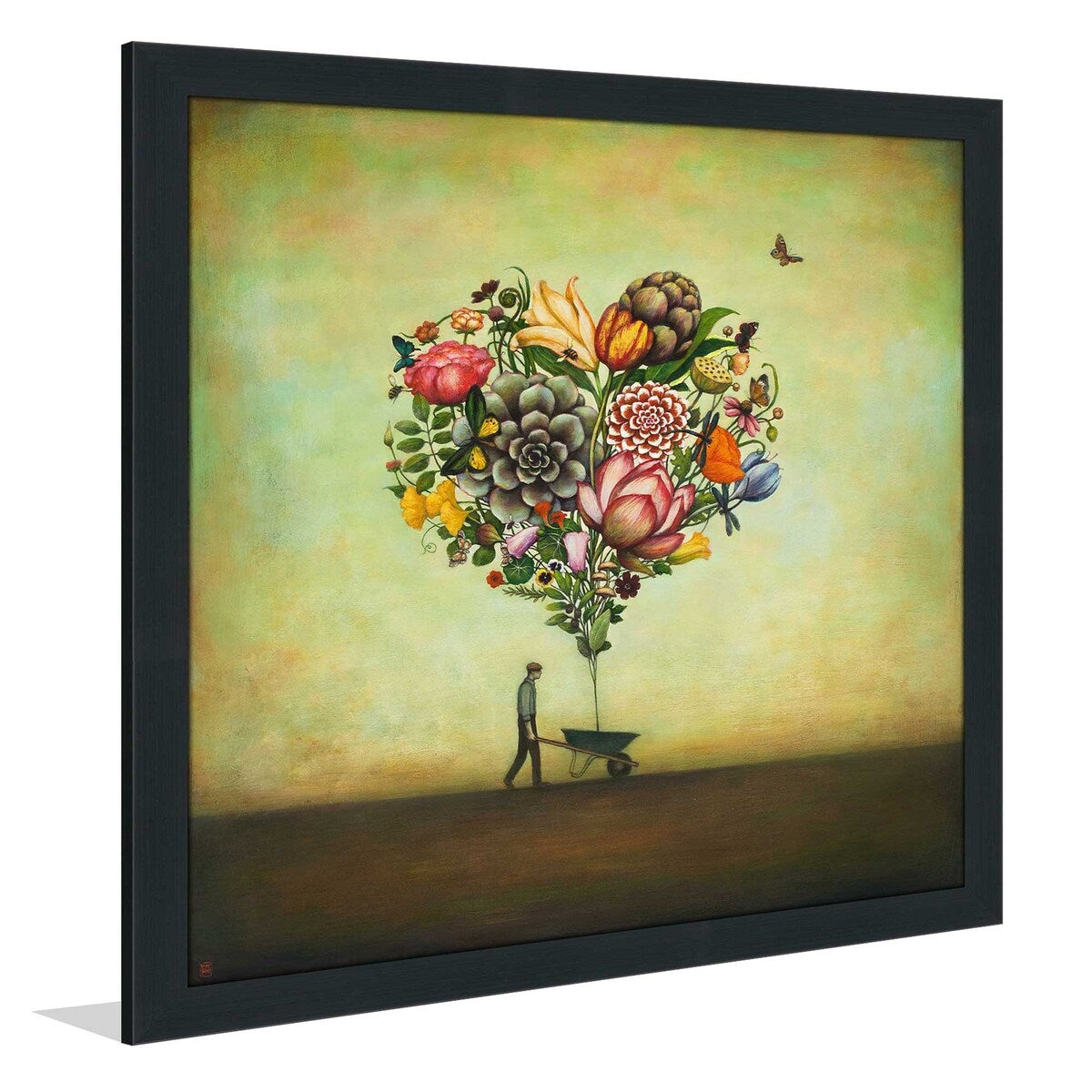 Big Heart Botany by Duy Huynh - Vibrant Floral Art Print on Premium Acrylic Panel - Perfect for Home Decor, Office Wall Art & Gift Ideas