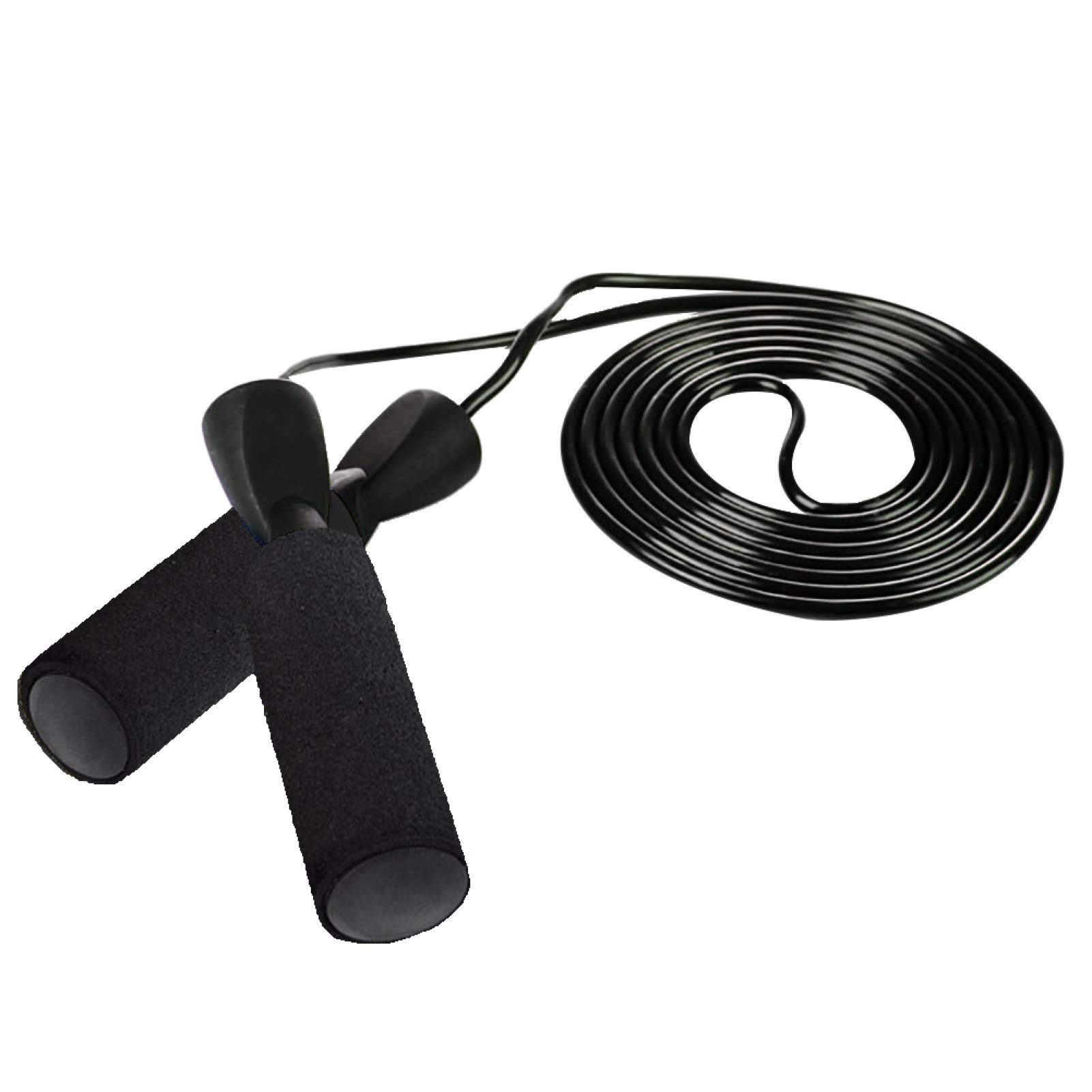 Premium Jump Rope for Fitness - Foam Handle with Smooth Bearings for Aerobic Exercise, Bodybuilding & Cardio Workouts - Ideal for Home Gym, Cross Training & Weight Loss Routines