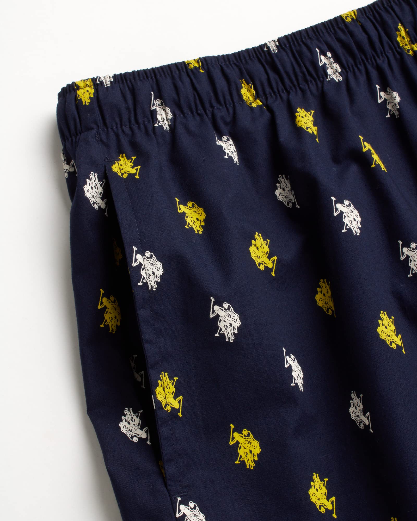 U.S. Polo Assn. Men's Pajama Shorts - Breathable Woven Sleep & Lounge Shorts for Summer Nights, Travel & Relaxation at Home
