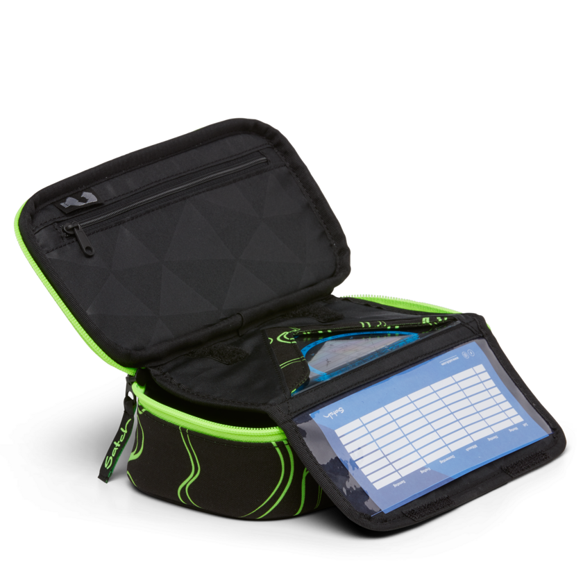 Premium Satch Pencil Case - Durable Green School Supply Organizer for Students, Artists & Office Use - Perfect for Backpacks, Desks & Travel