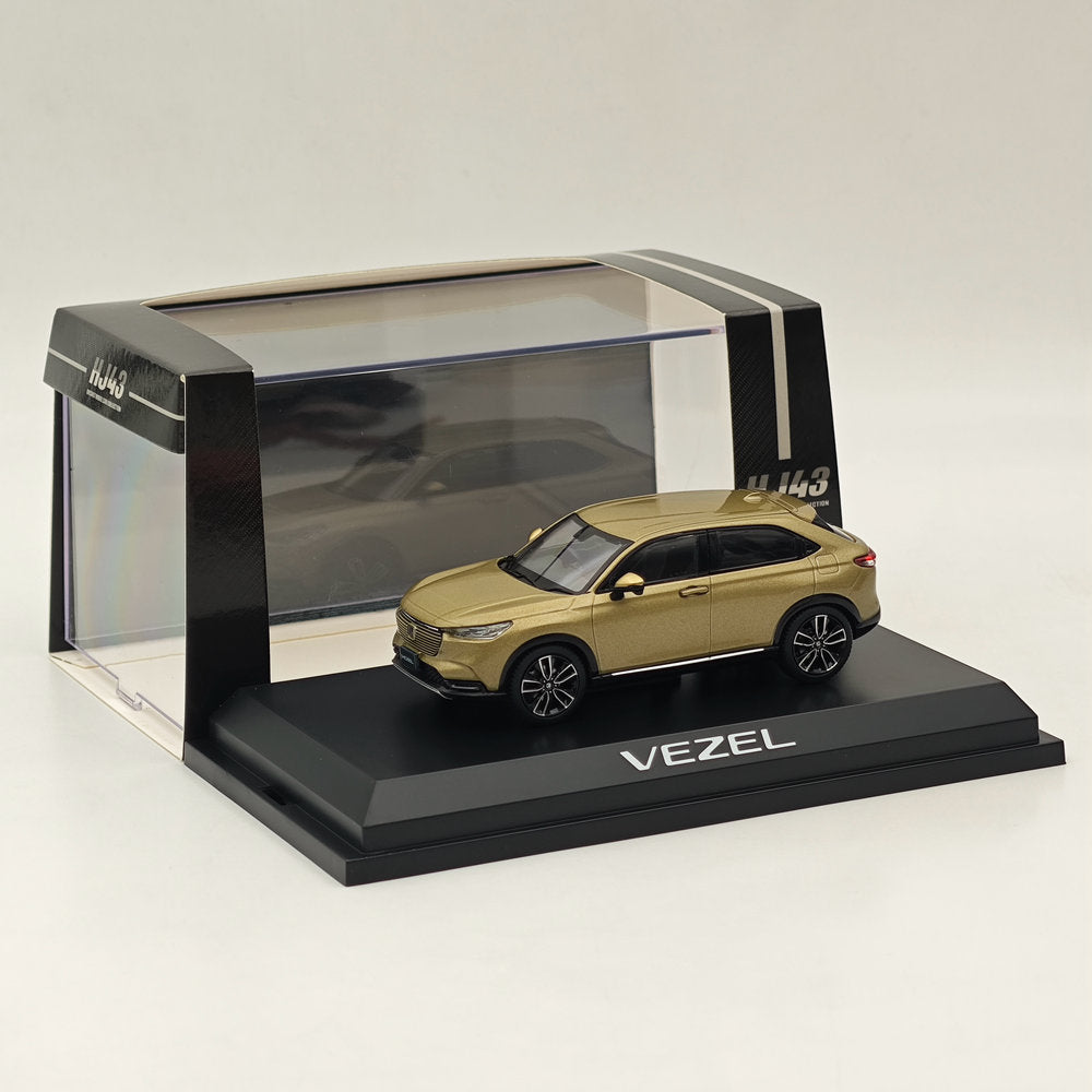 1/43 Scale Hobby Japan Honda VEZEL e:HEV Z Sand Khaki Diecast Model Car - HJ432002K - Perfect for Collectors & Car Enthusiasts Display