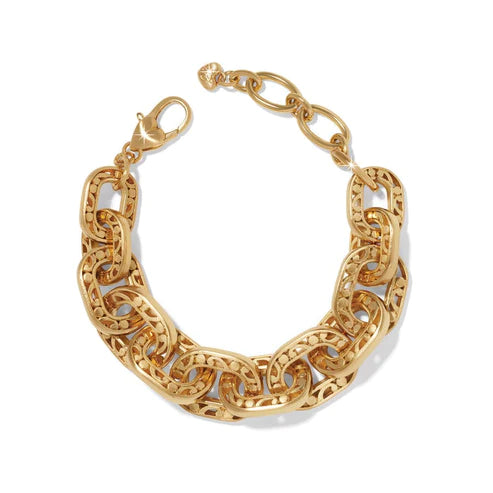 Brighton Contempo Linx Gold Tone Bracelet - Elegant Fashion Jewelry for Women, Perfect for Parties, Weddings & Everyday Wear