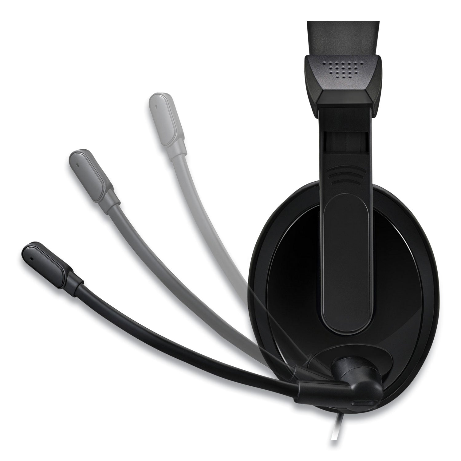 Adesso Xtream H5U Binaural Over-Ear Headset with Noise-Canceling Mic - Comfortable Gaming Headphones for PC, PS5, Xbox - Perfect for Online Meetings, Streaming & Music (Black)