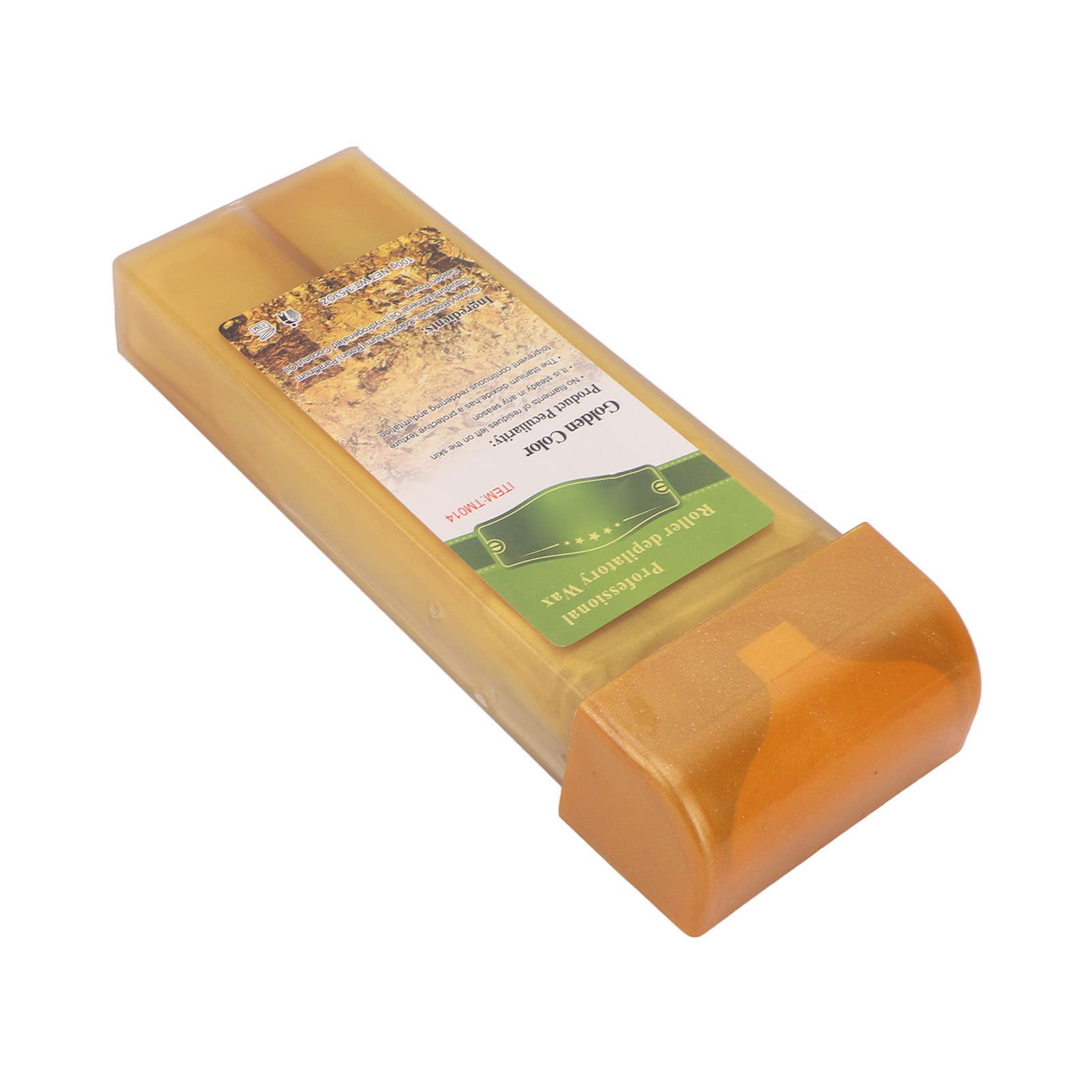 Roll On Wax Hair Removal Kit - Safe & Mild Depilatory Wax for Men & Women - 3.5Oz Wax Roller Refill for Arms, Legs & Body - Painless Hair Removal Wax Cartridge (Gold) - Perfect for Home Use & Salon Treatments